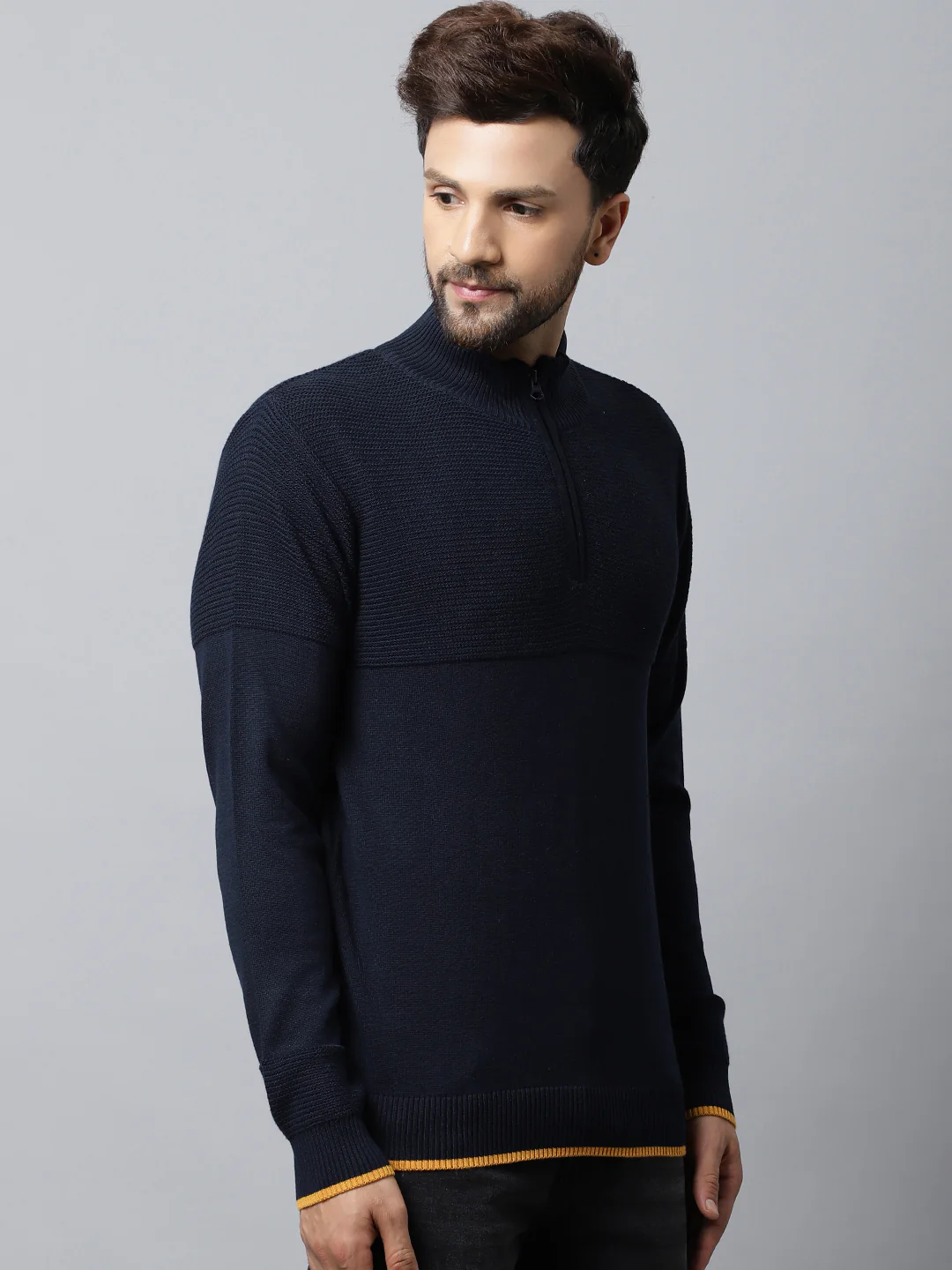 Mens Navy Sweater - Image 4