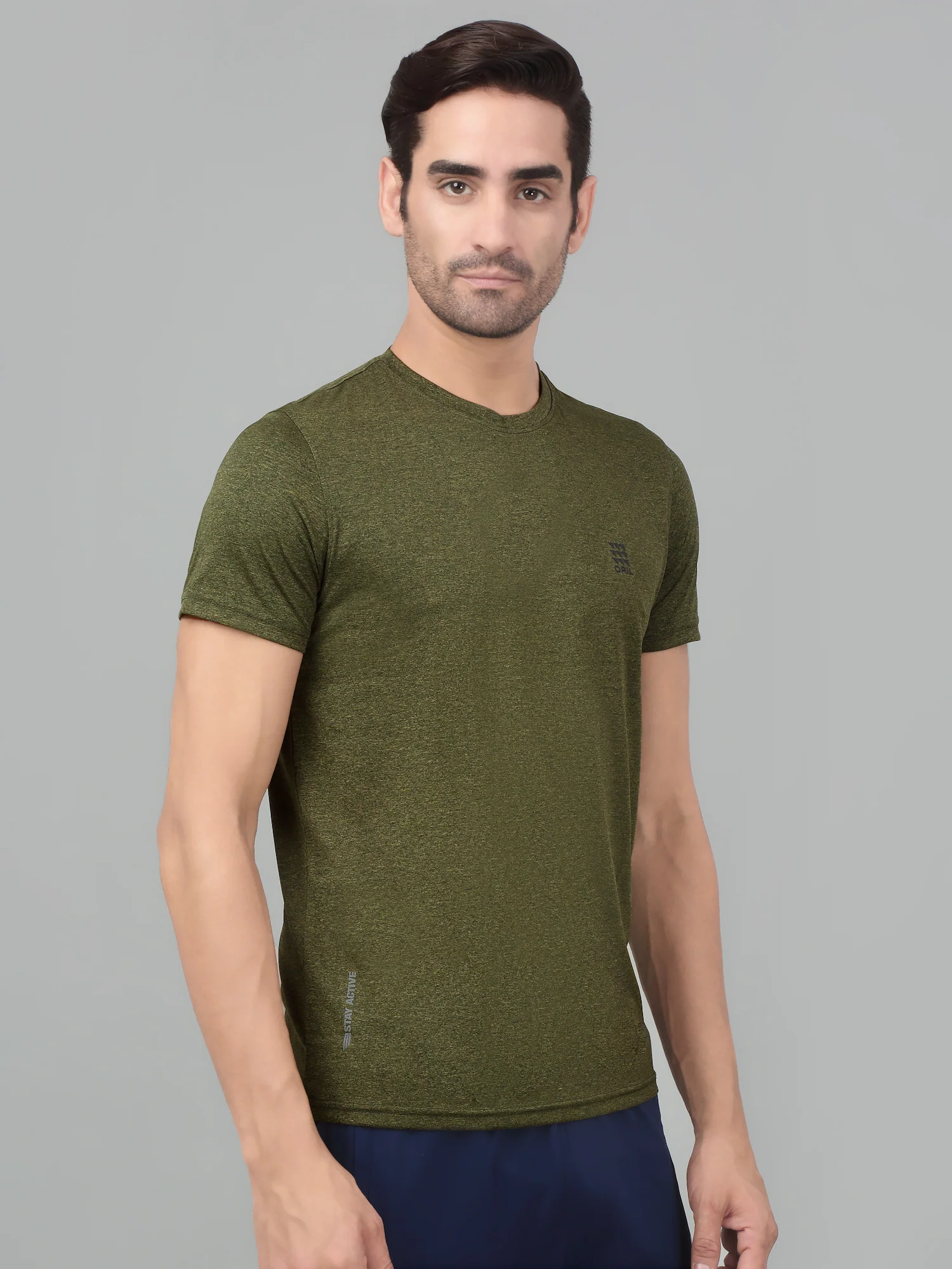 T-Shirt for Men | Breathable & Soft with Color Fastness Regular Fit Round Neck Polyester Fabric Printed Pattern - Image 4