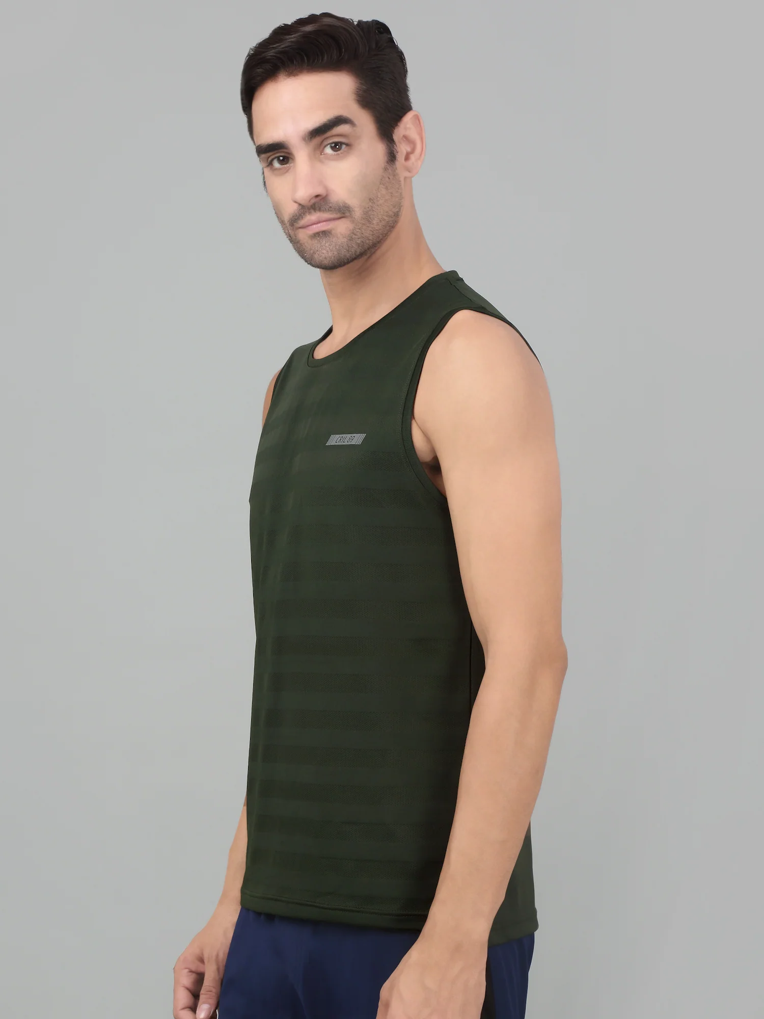 T-Shirt for Men | Breathable & Soft with Color Fastness Regular Fit Round Neck Polyester Fabric Solid Pattern - Image 2