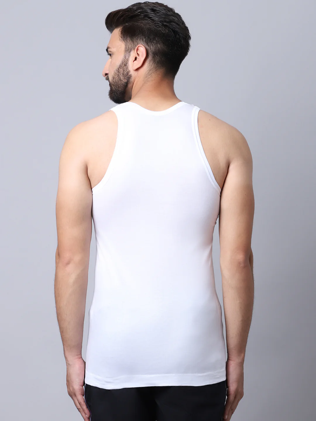 Mens Pack of 2 White Vest - Image 2