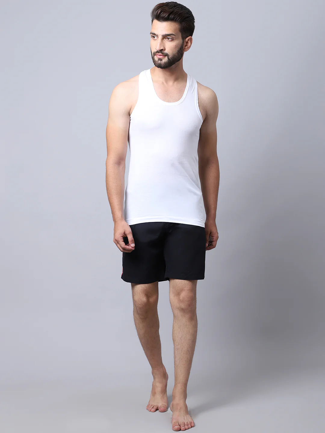 Mens Pack of 2 White Vest - Image 5