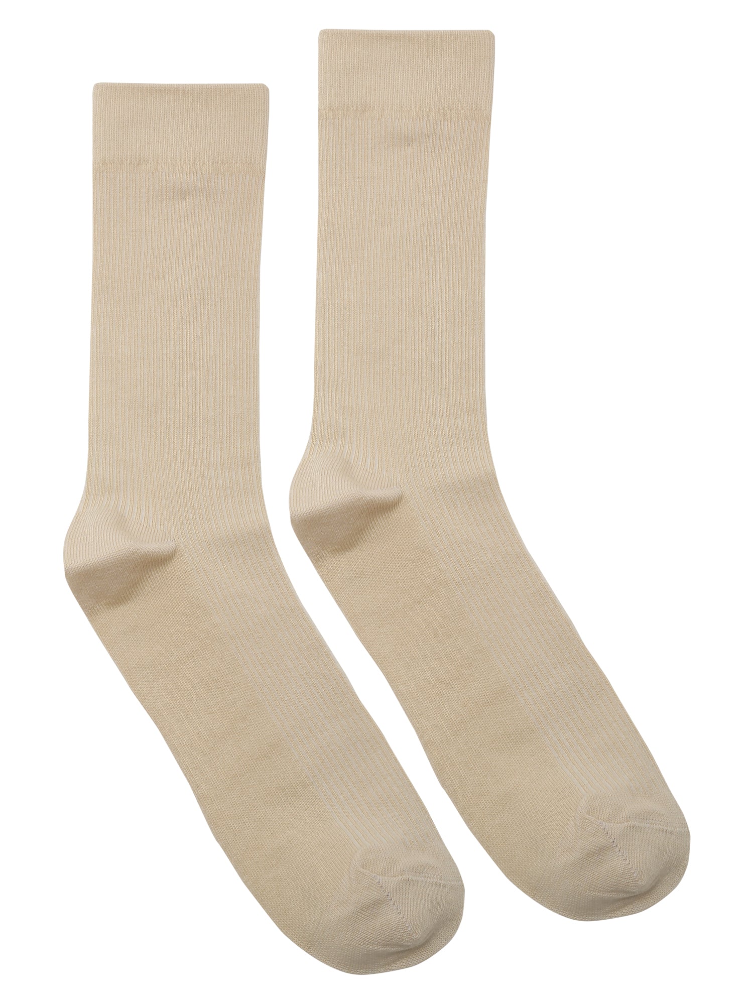 Men's Cream Basic Crew length Socks -Pack of 5 - Image 4