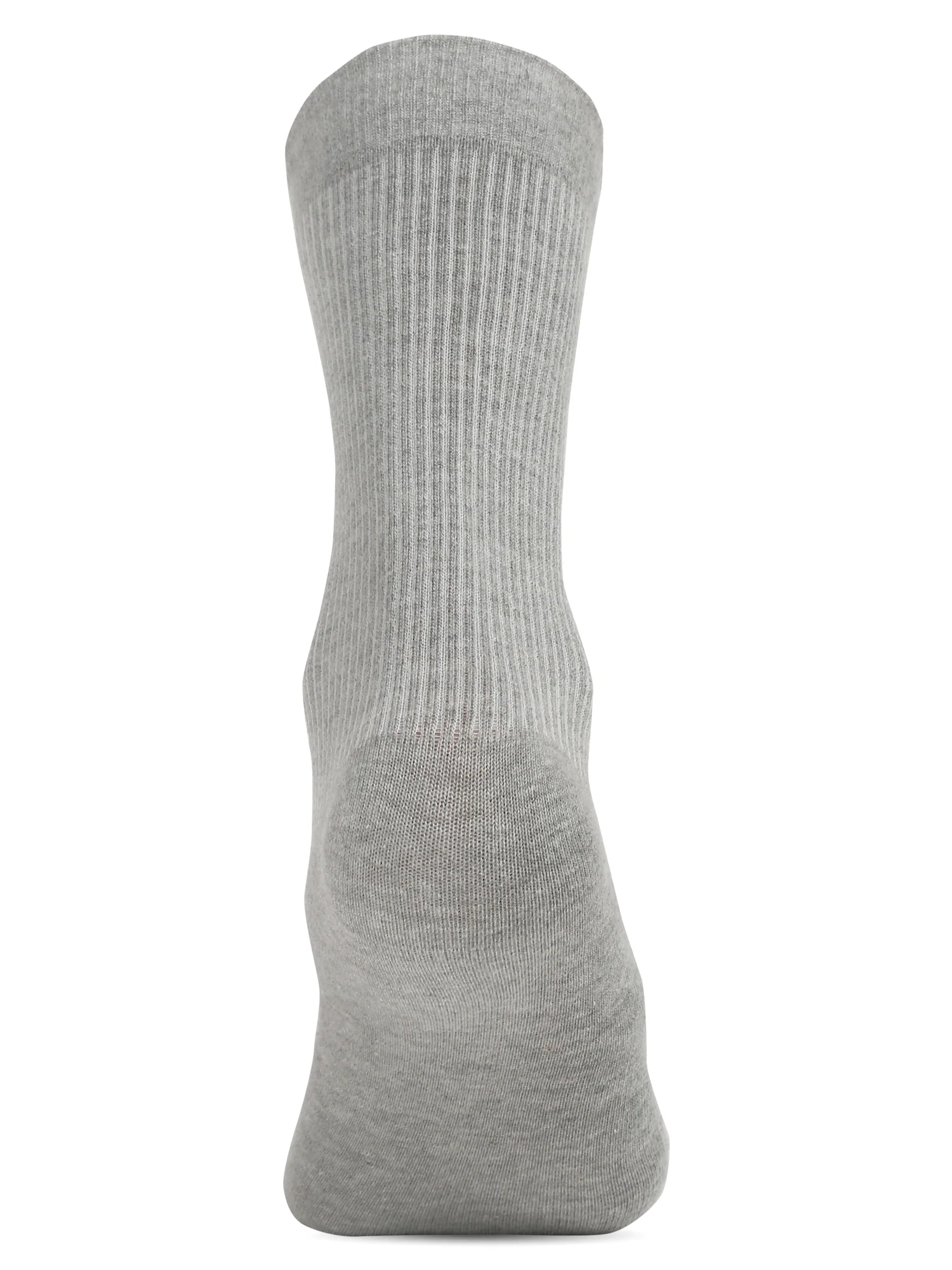 Men's Grey Melange Basic Crew length Socks -Pack of 5 - Image 8