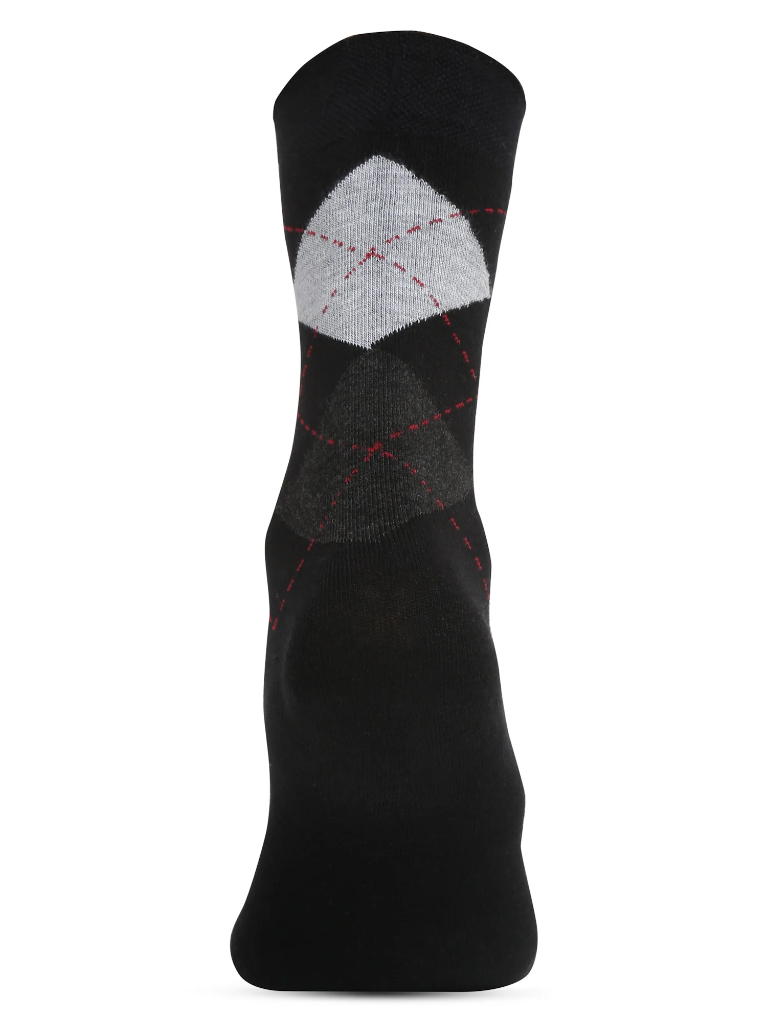 Men's Black Basic Crew length Socks -Pack of 5 - Image 2
