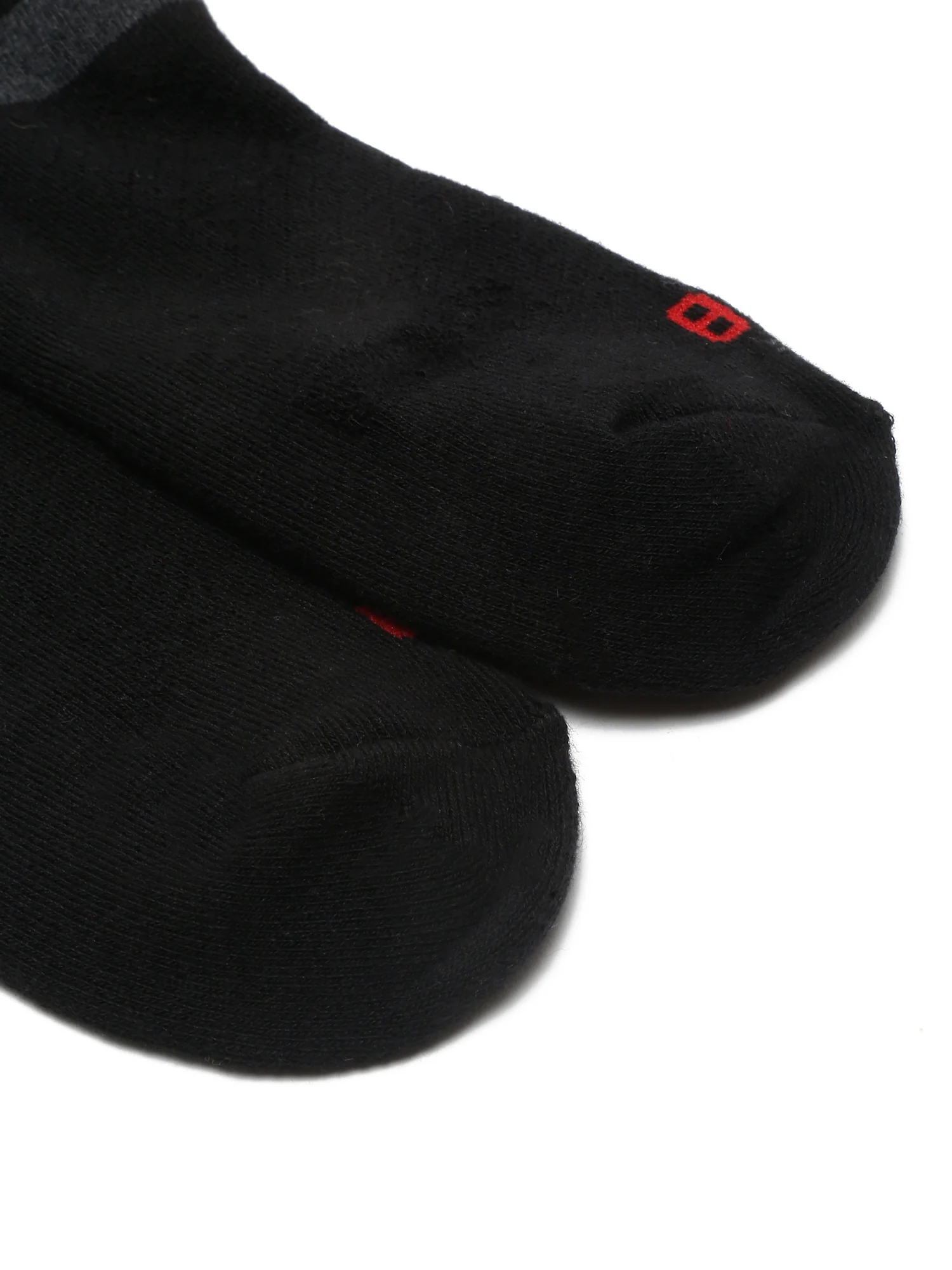 Men's Black Fashion Crew length Terry Socks -Pack of 5 - Image 4