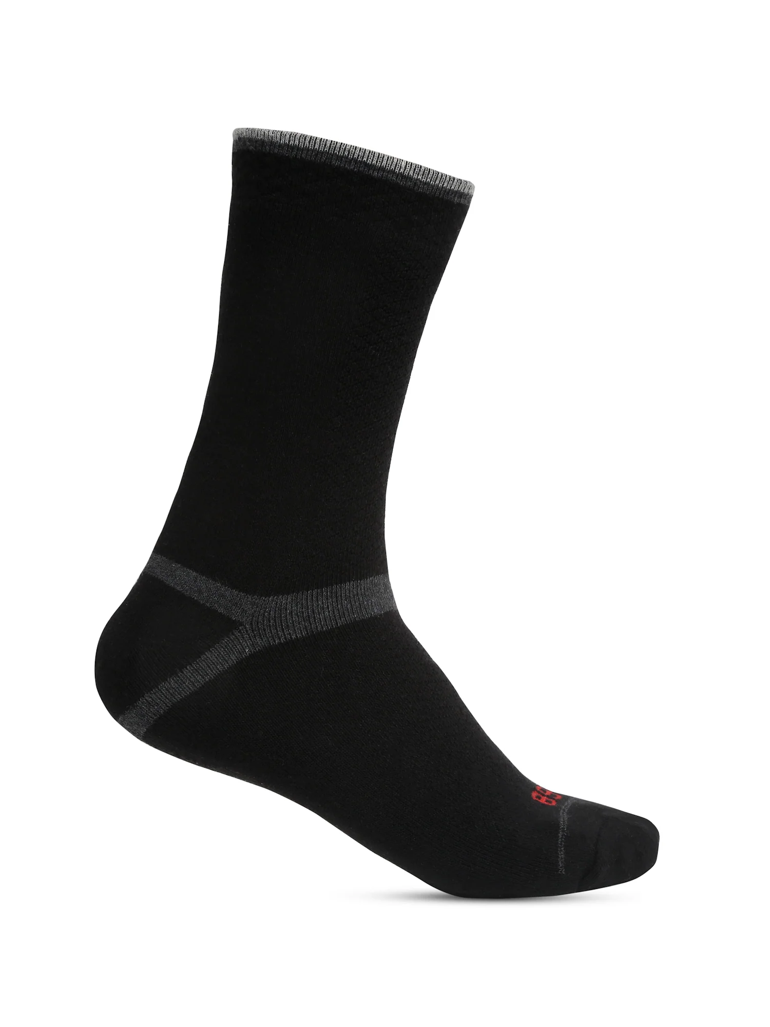 Men's Black Fashion Crew length Terry Socks -Pack of 5 - Image 5