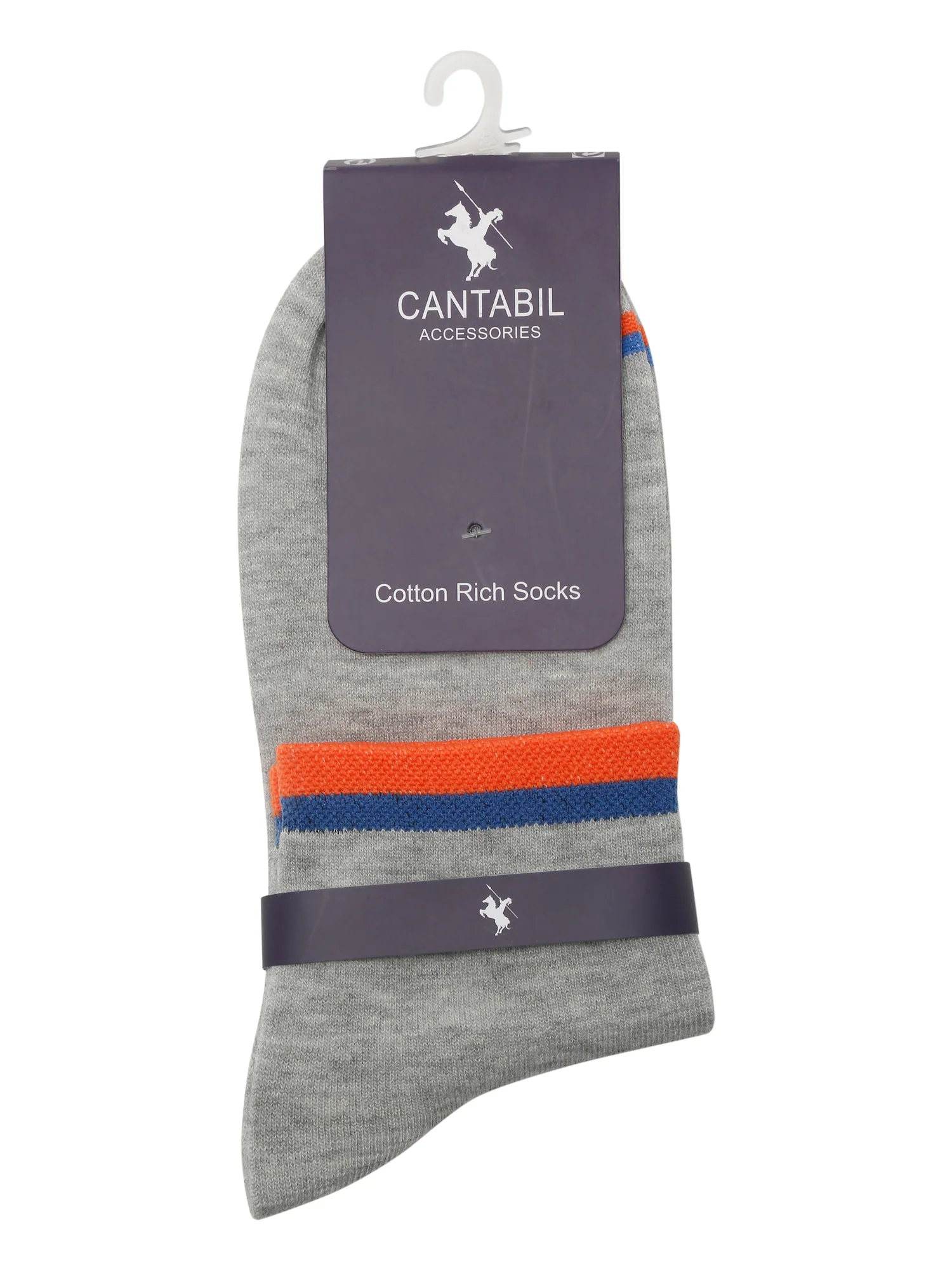 Men's Grey Melange Fashion Ankle length Socks -Pack of 5 - Image 3
