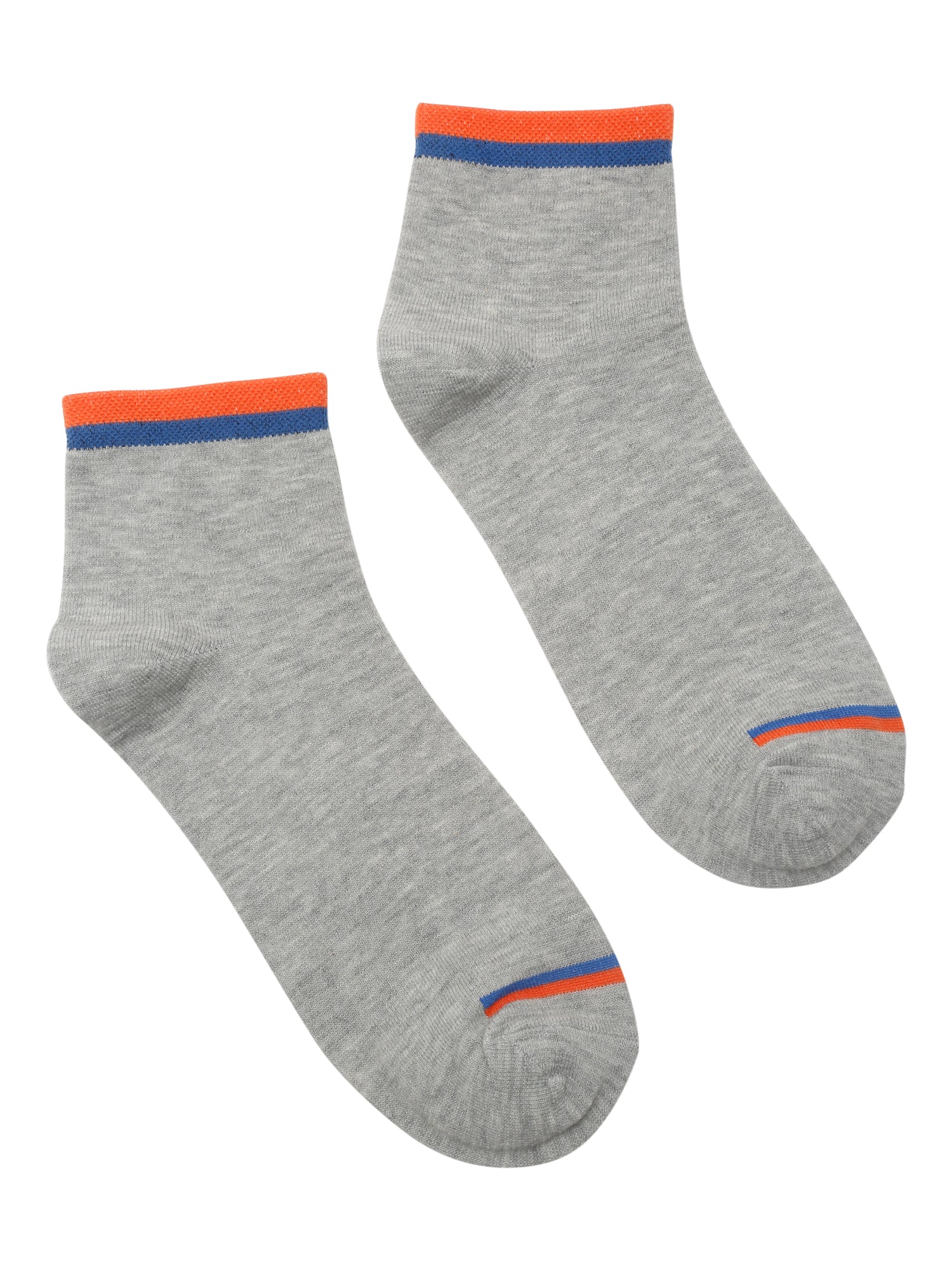 Men's Grey Melange Fashion Ankle length Socks -Pack of 5 - Image 4