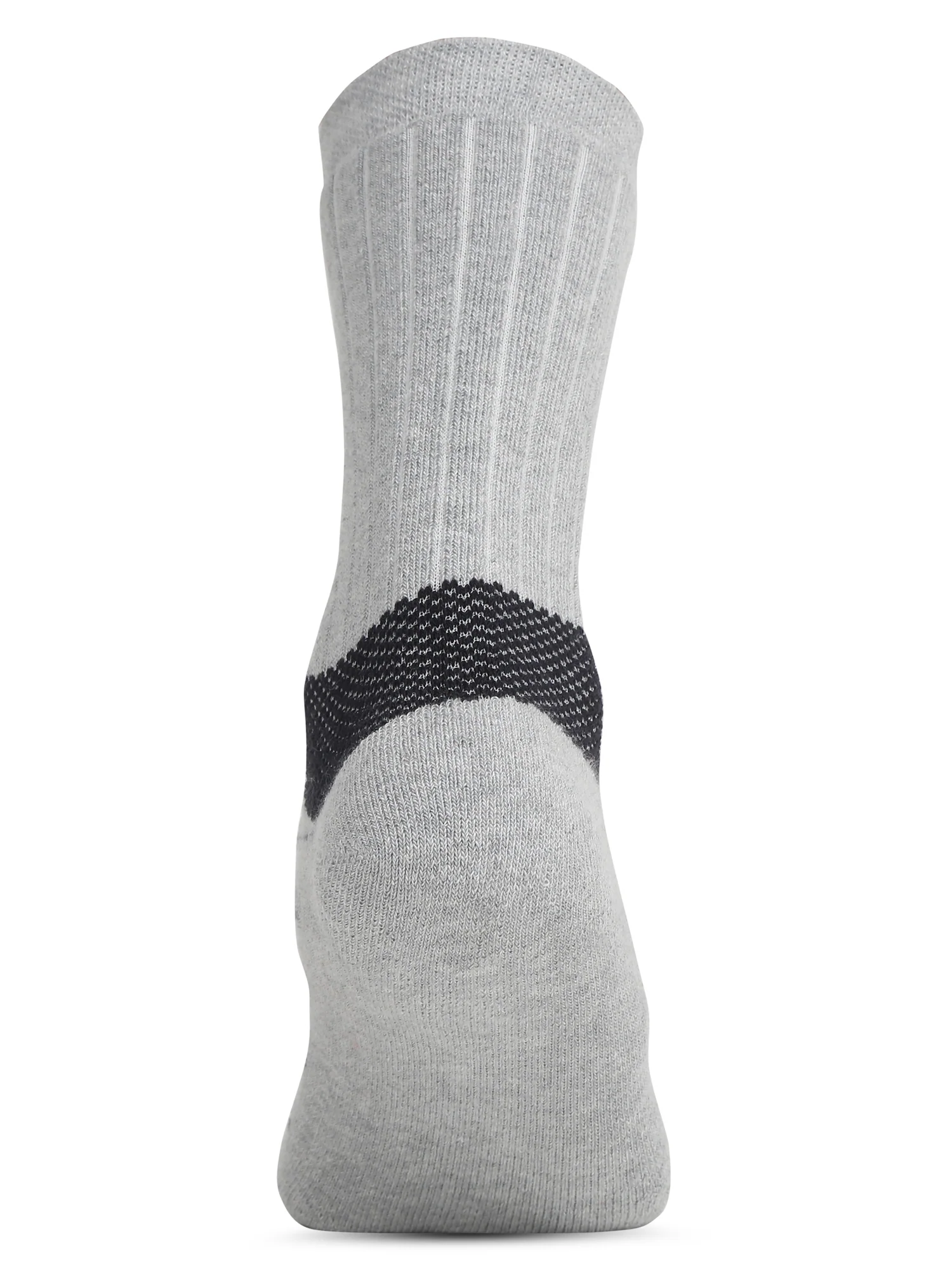 Men's Grey Melange Fashion Crew length Terry Socks -Pack of 5 - Image 8