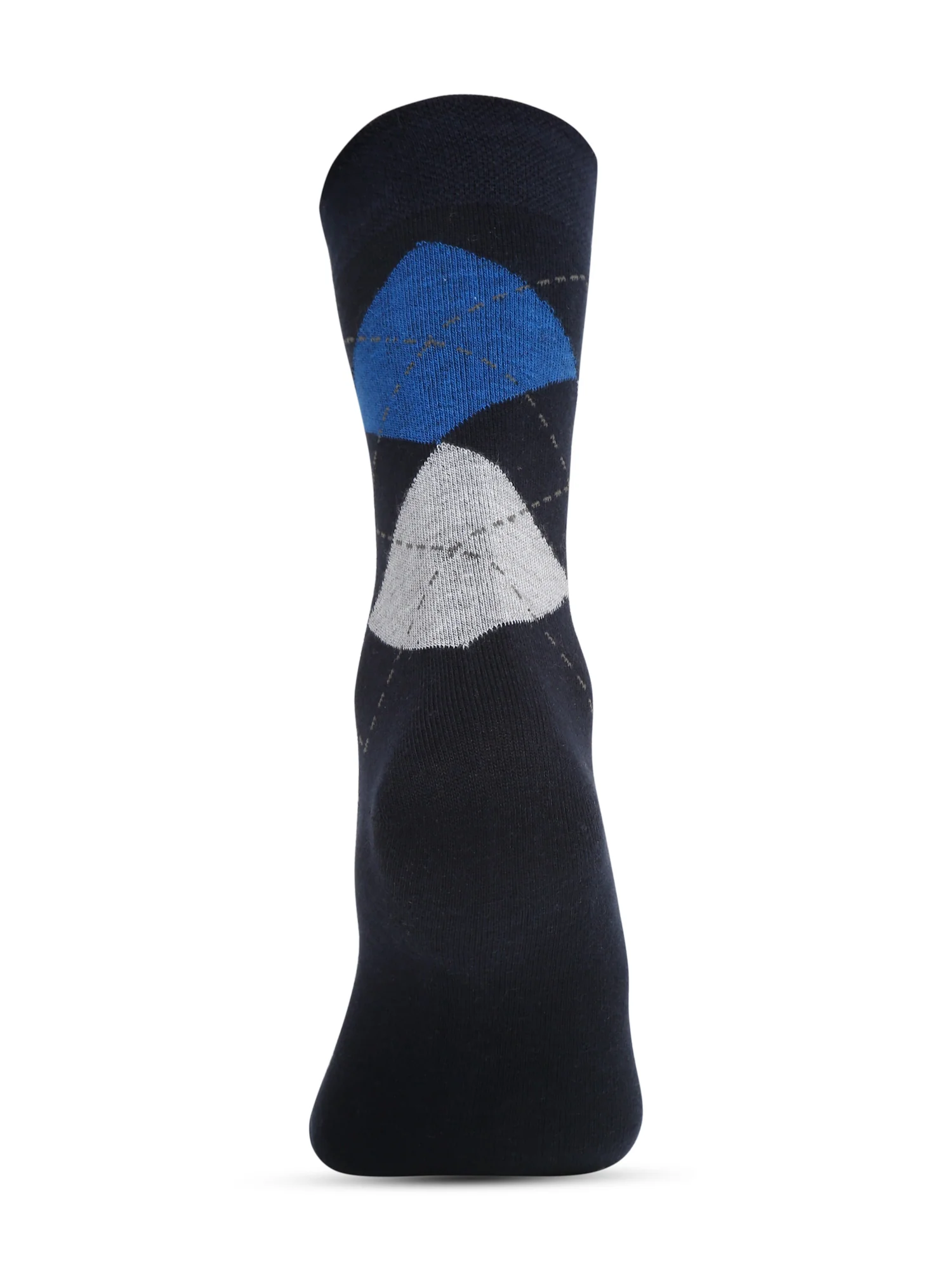 Men's Navy Blue Basic Crew length Socks -Pack of 5 - Image 2