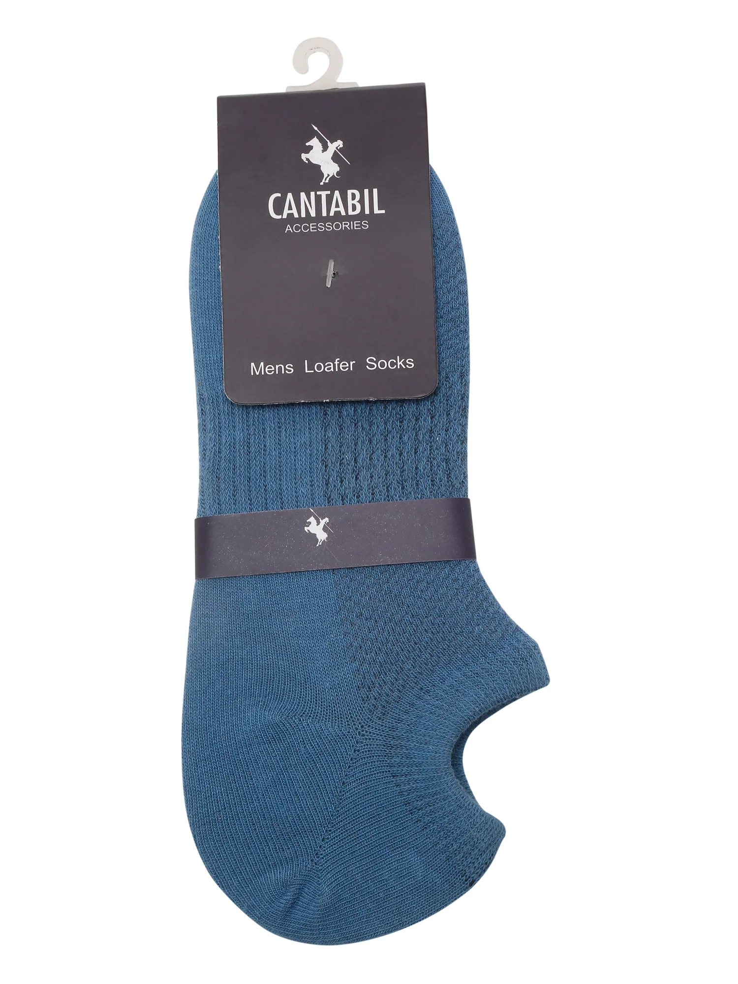 Men's Blue Fashion No Show / Loafer Socks -Pack of 5 - Image 3