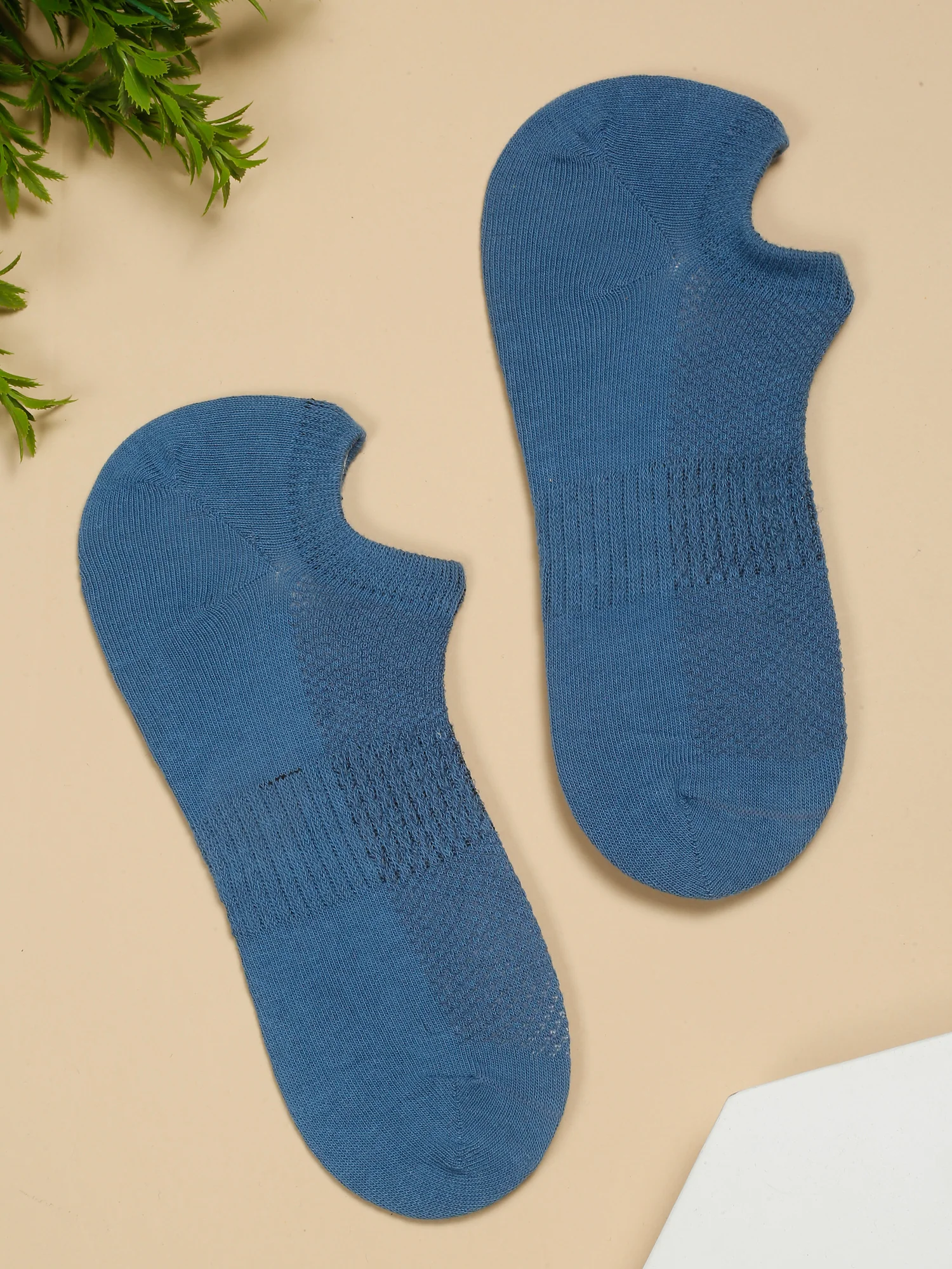 Men's Blue Fashion No Show / Loafer Socks -Pack of 5 - Image 6