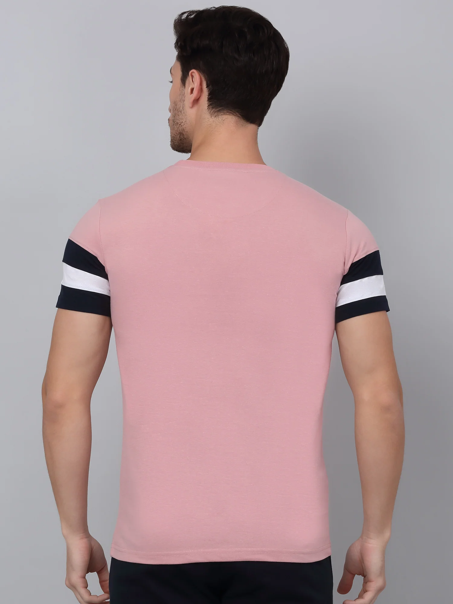 T-Shirt for Men | Breathable & Soft with Color Fastness Regular Fit Round Neck Poly Cotton Fabric Printed Pattern - Image 2