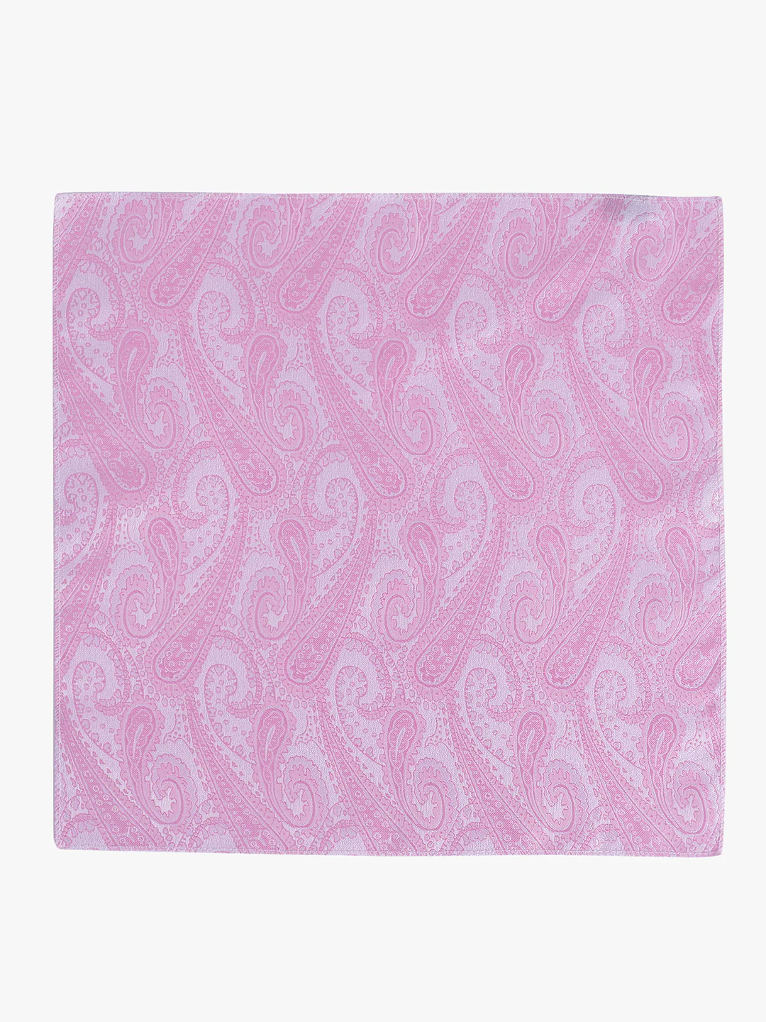 Men's Pink Printed Tie With Pocket Square Set - Image 5