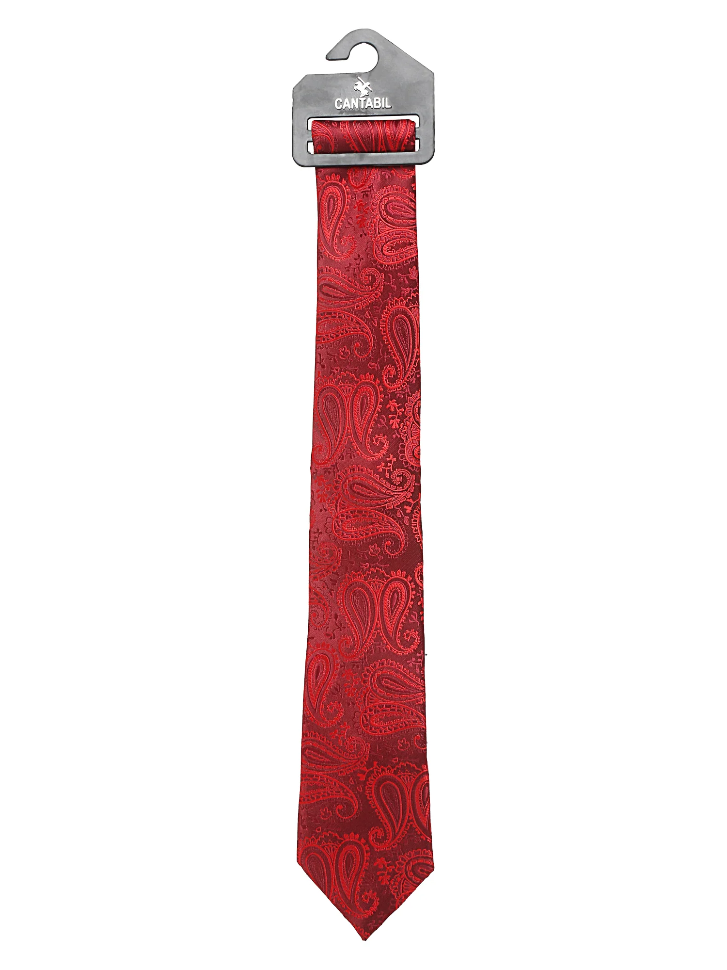 Men's Red Fashion Broad Tie - Image 3