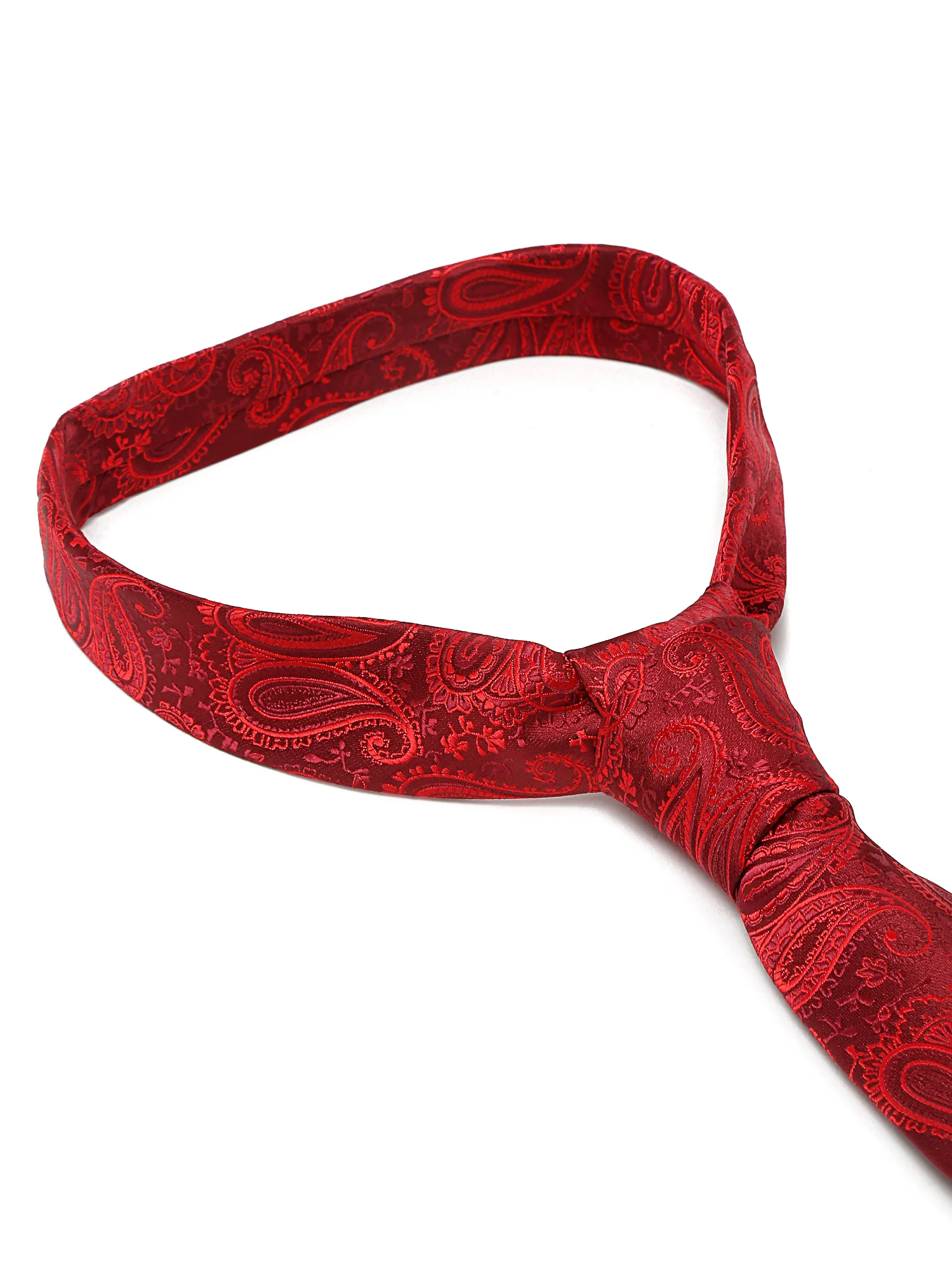 Men's Red Fashion Broad Tie - Image 6