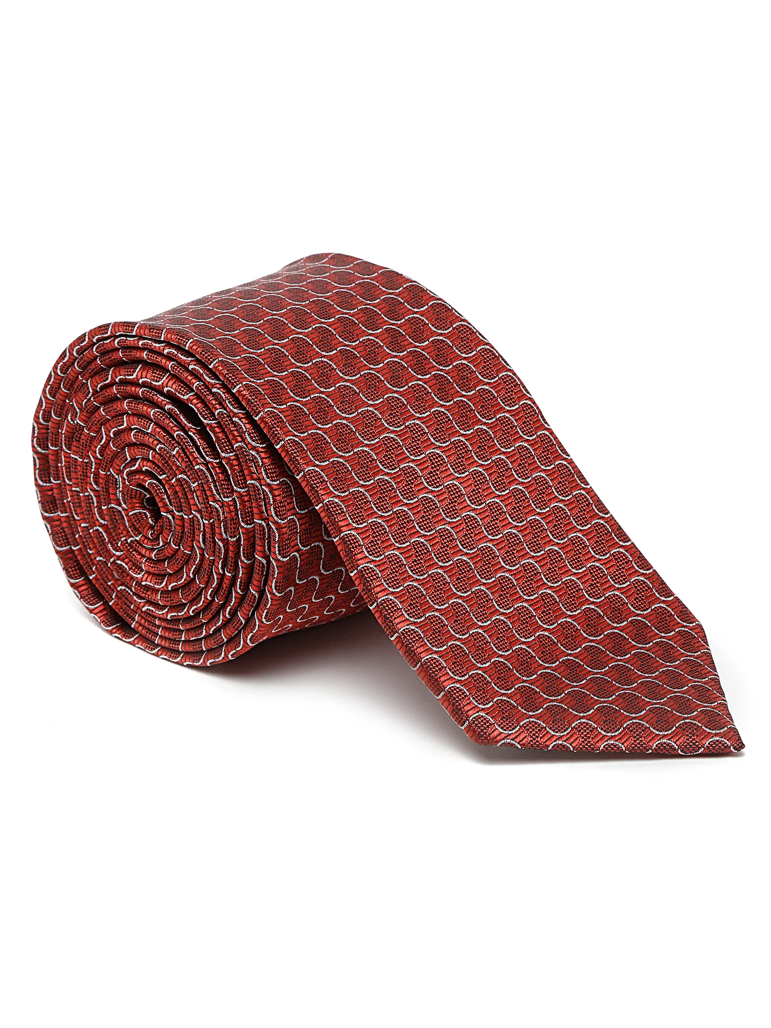 Men's Rust Fashion Broad Tie - Image 5