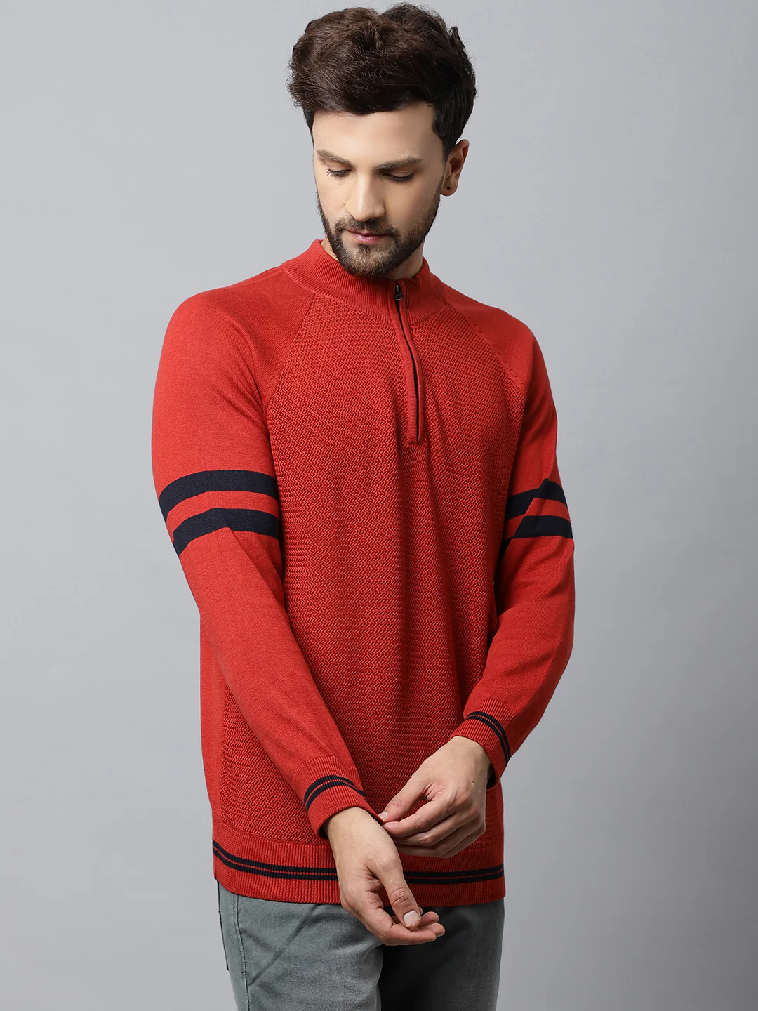 Mens Rust Sweater - Image 4