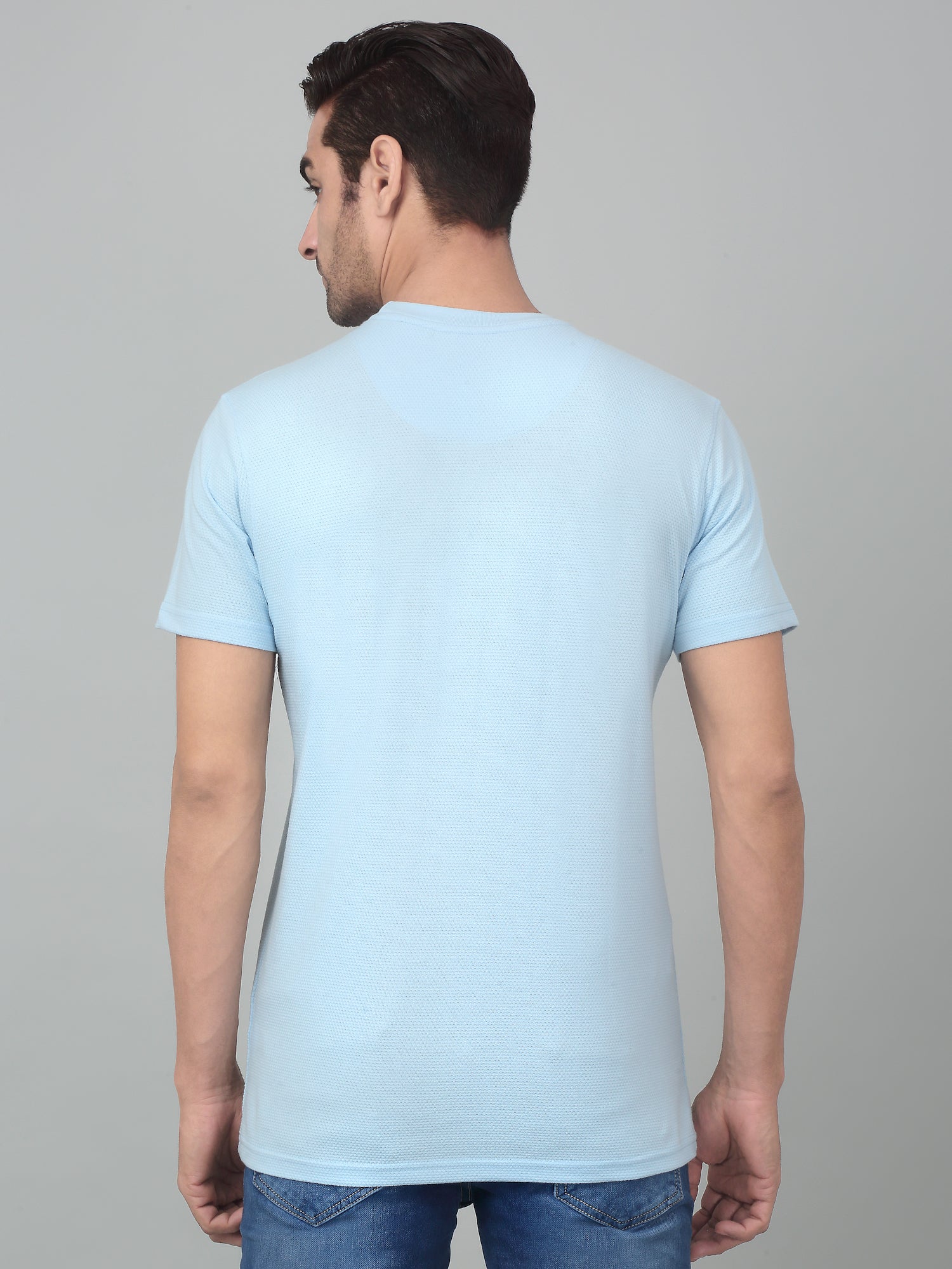 T-Shirt for Men | Breathable & Soft with Color Fastness Regular Fit Round Neck Poly Cotton Fabric Printed Pattern - Image 2