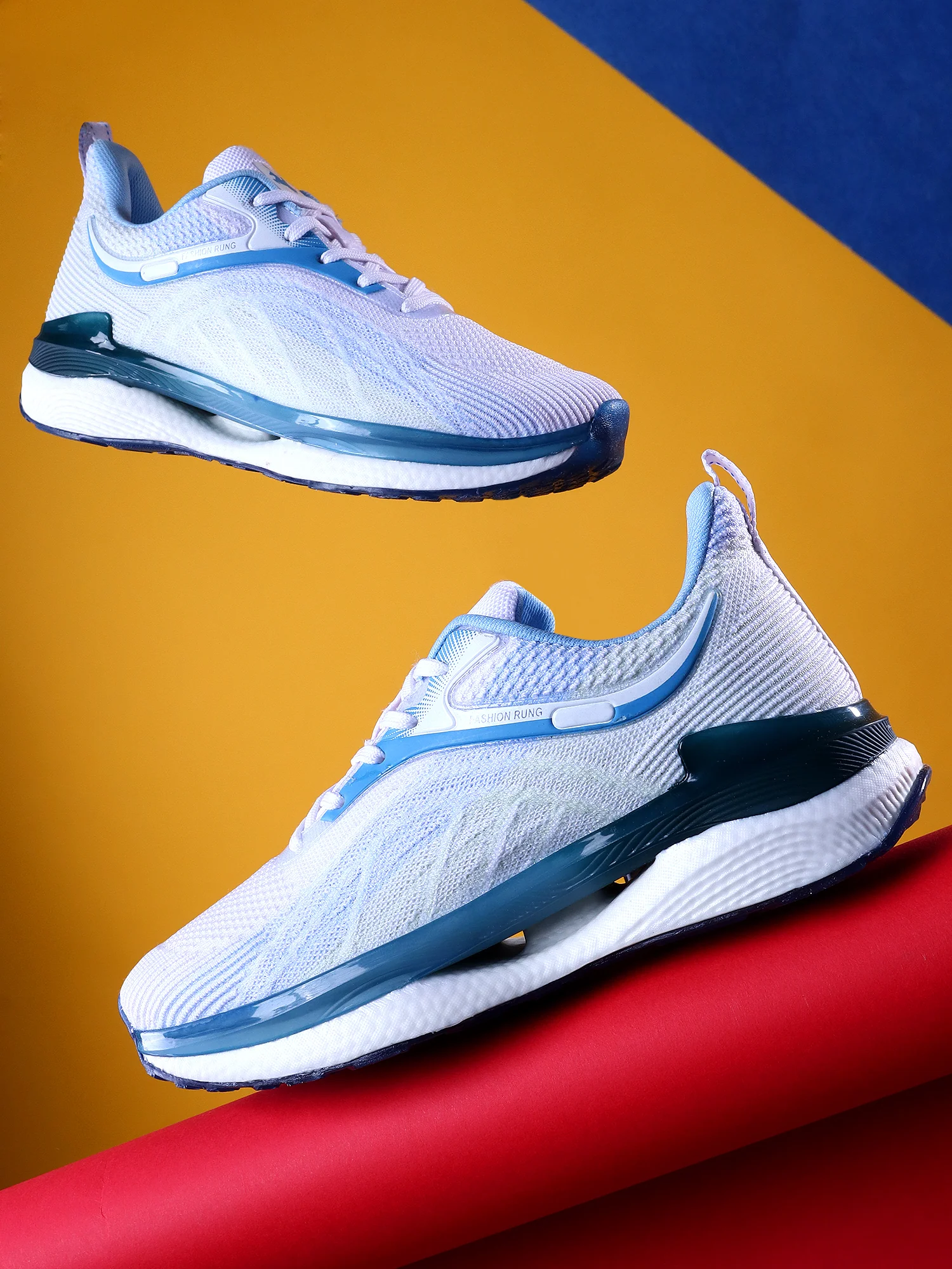Casual Sports Shoes for Men | Lightweight & Comfortable with Cushioned Insole Knitted Upper TPR Sole Lace Up Closure - Image 5