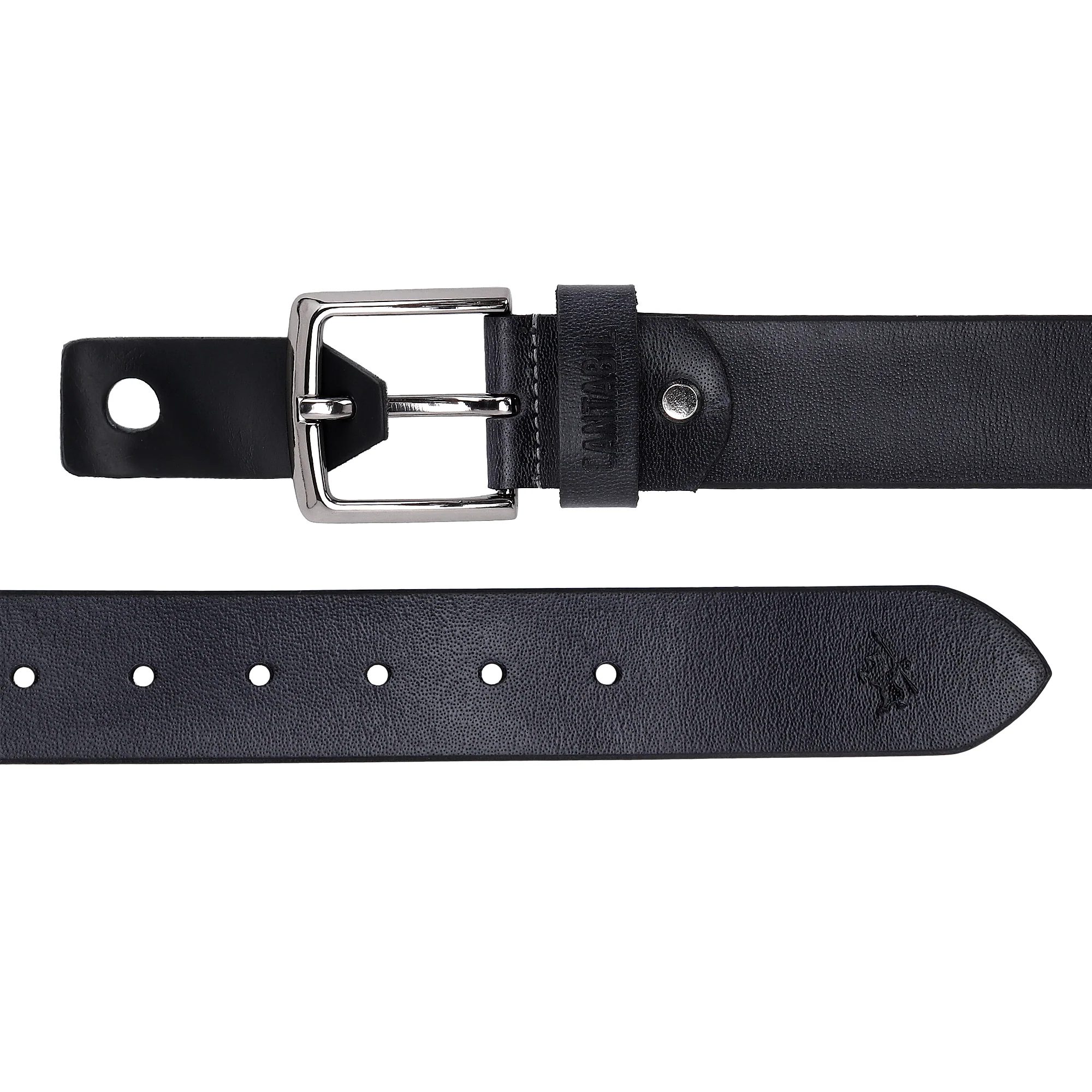 Men's Black Casual Single Side Belt - Image 5