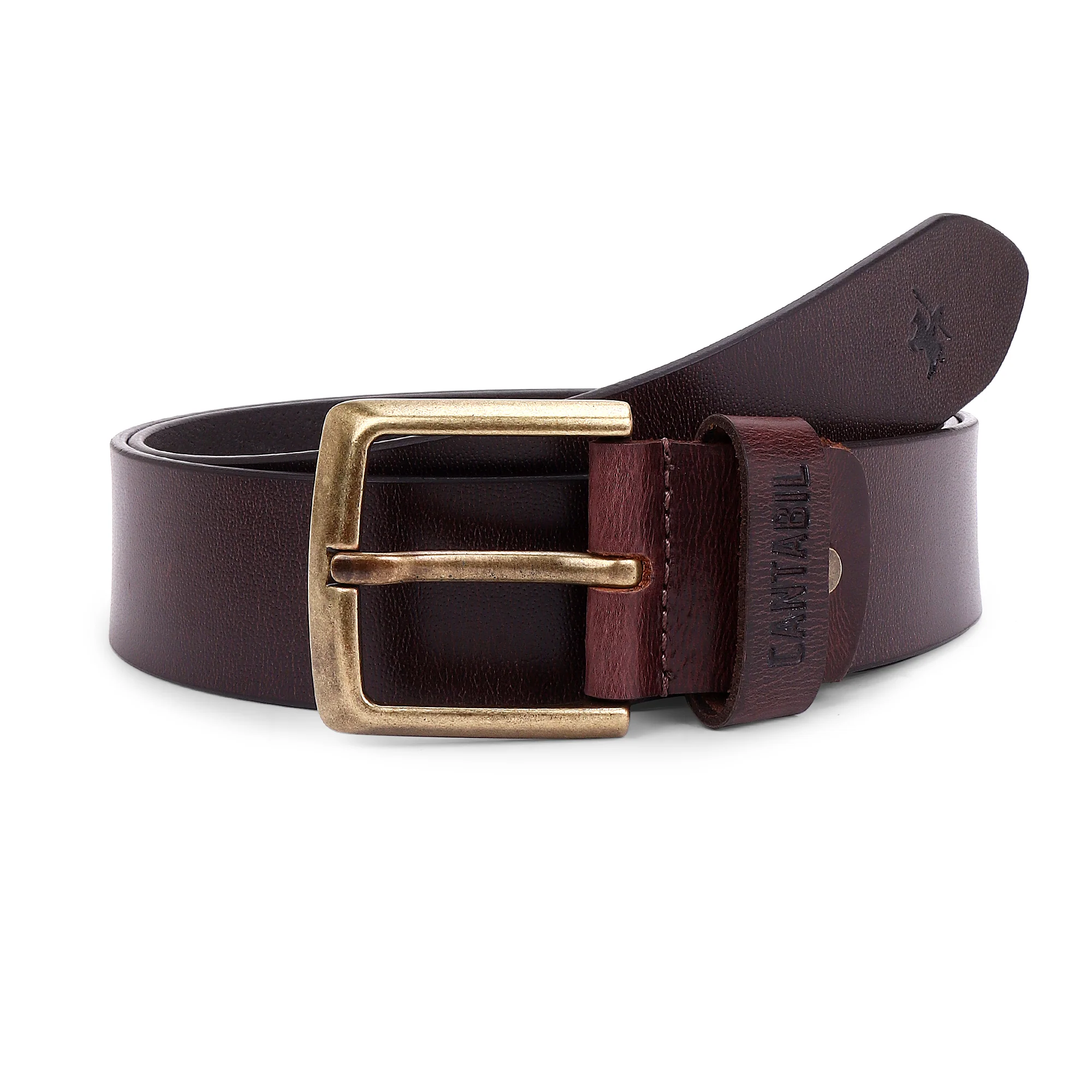 Men's Brown Casual Single Side Belt - Image 2