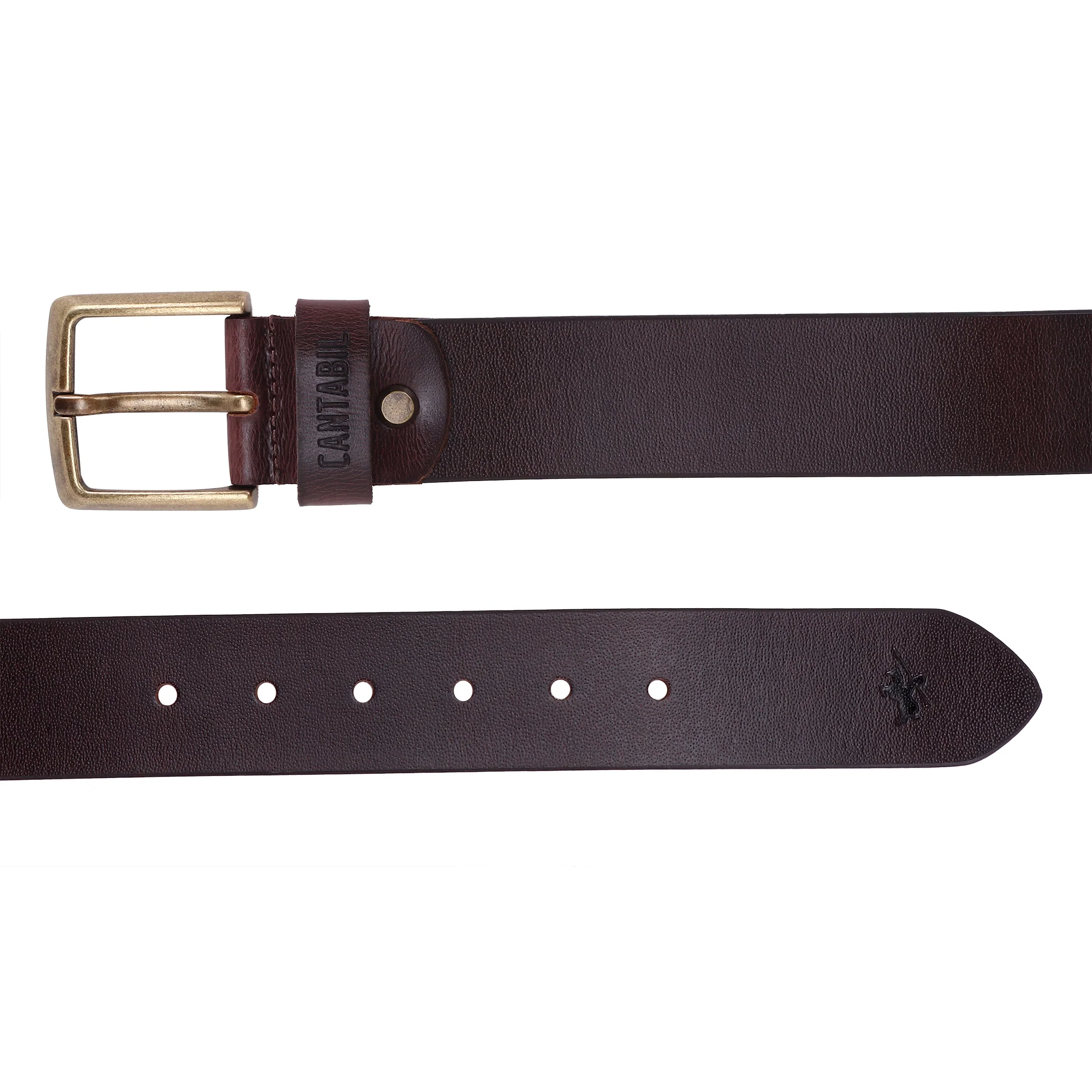 Men's Brown Casual Single Side Belt - Image 4