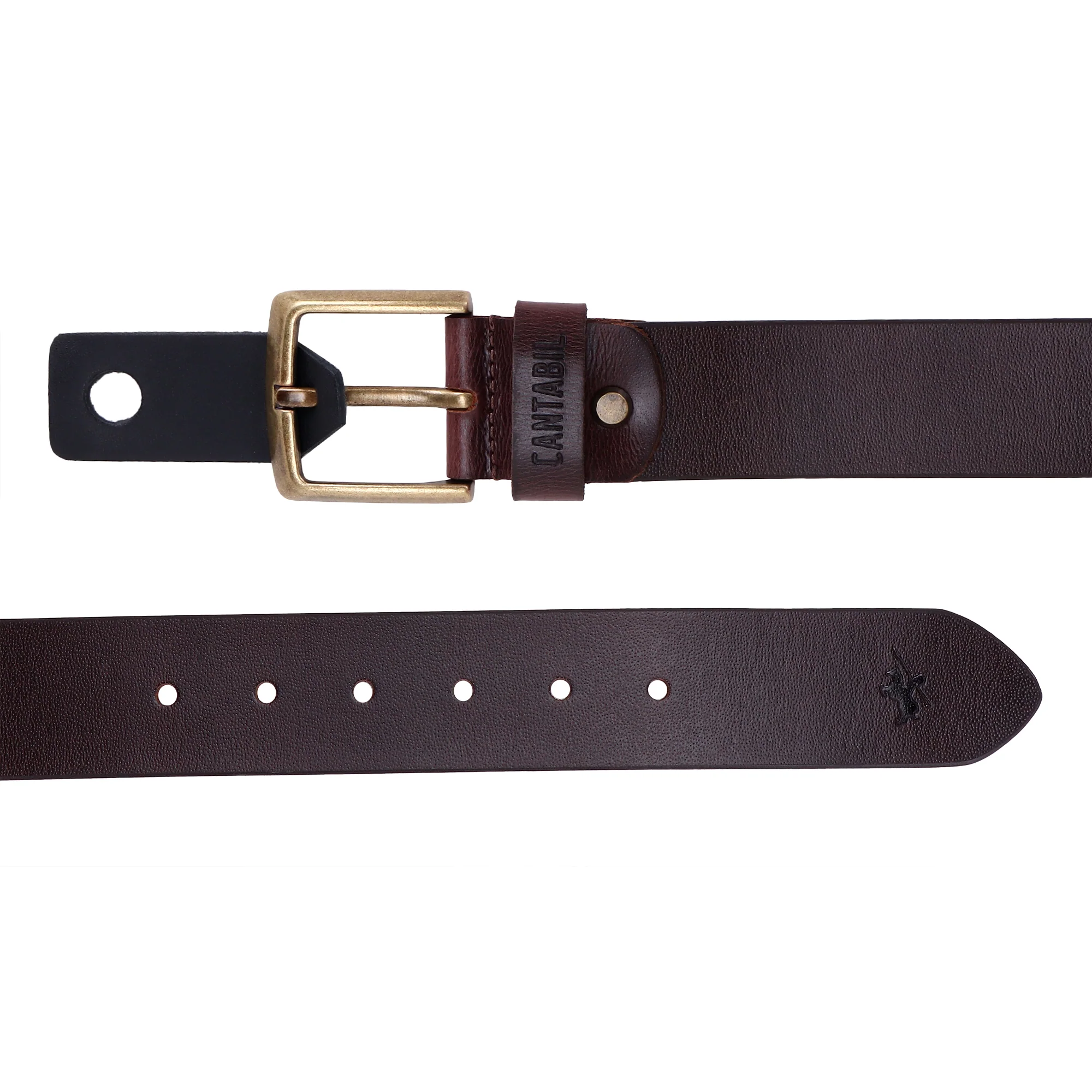 Men's Brown Casual Single Side Belt - Image 5
