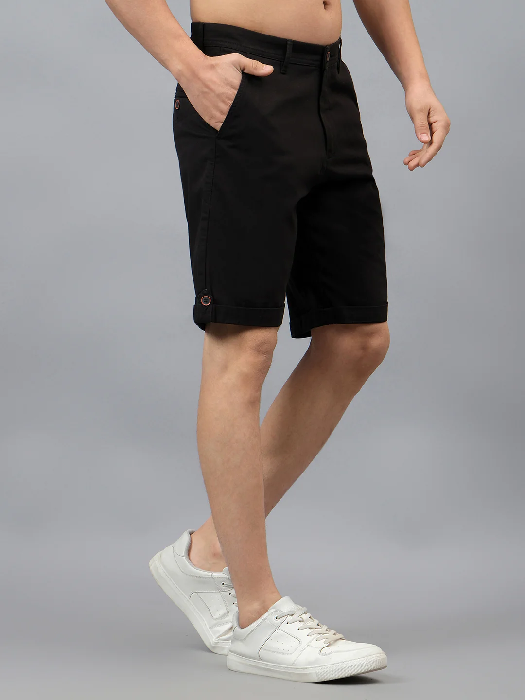 Cantabil Men's Solid Multi Colour Casual Bermuda - Image 4