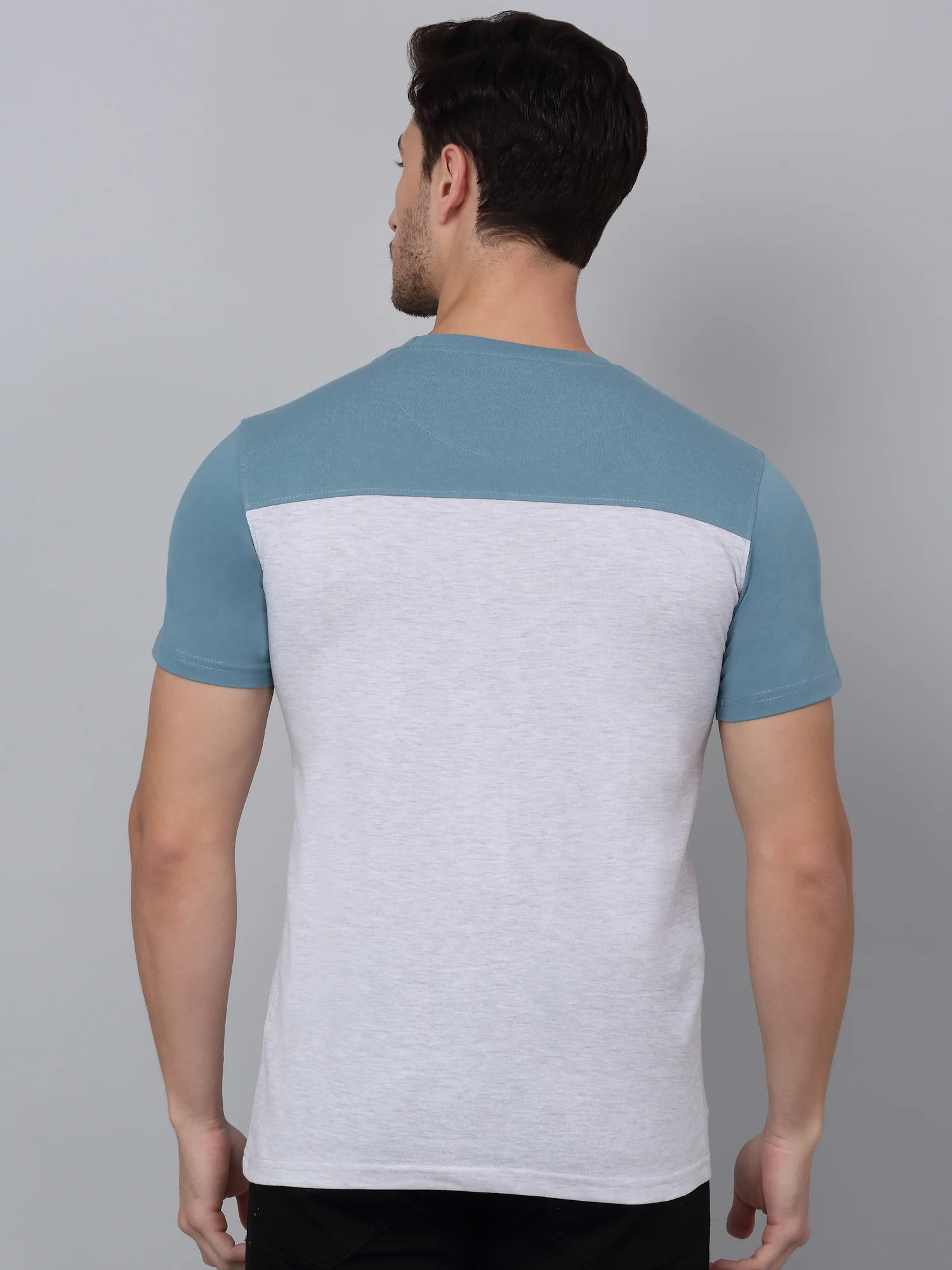T-Shirt for Men | Breathable & Soft with Color Fastness Regular Fit Round Neck Poly Cotton Fabric Printed Pattern - Image 2