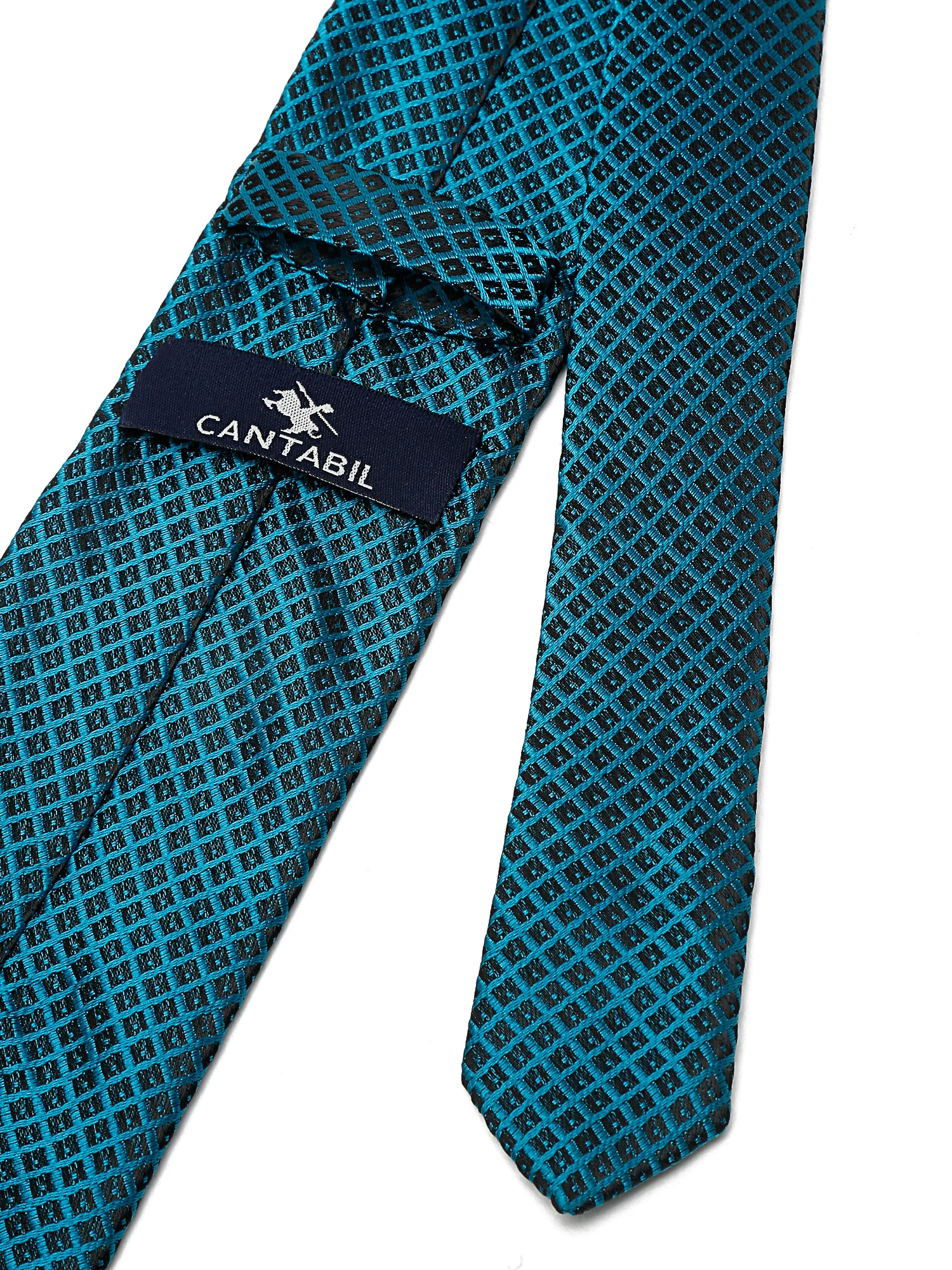 Men's Turquoise Fashion Broad Tie - Image 4