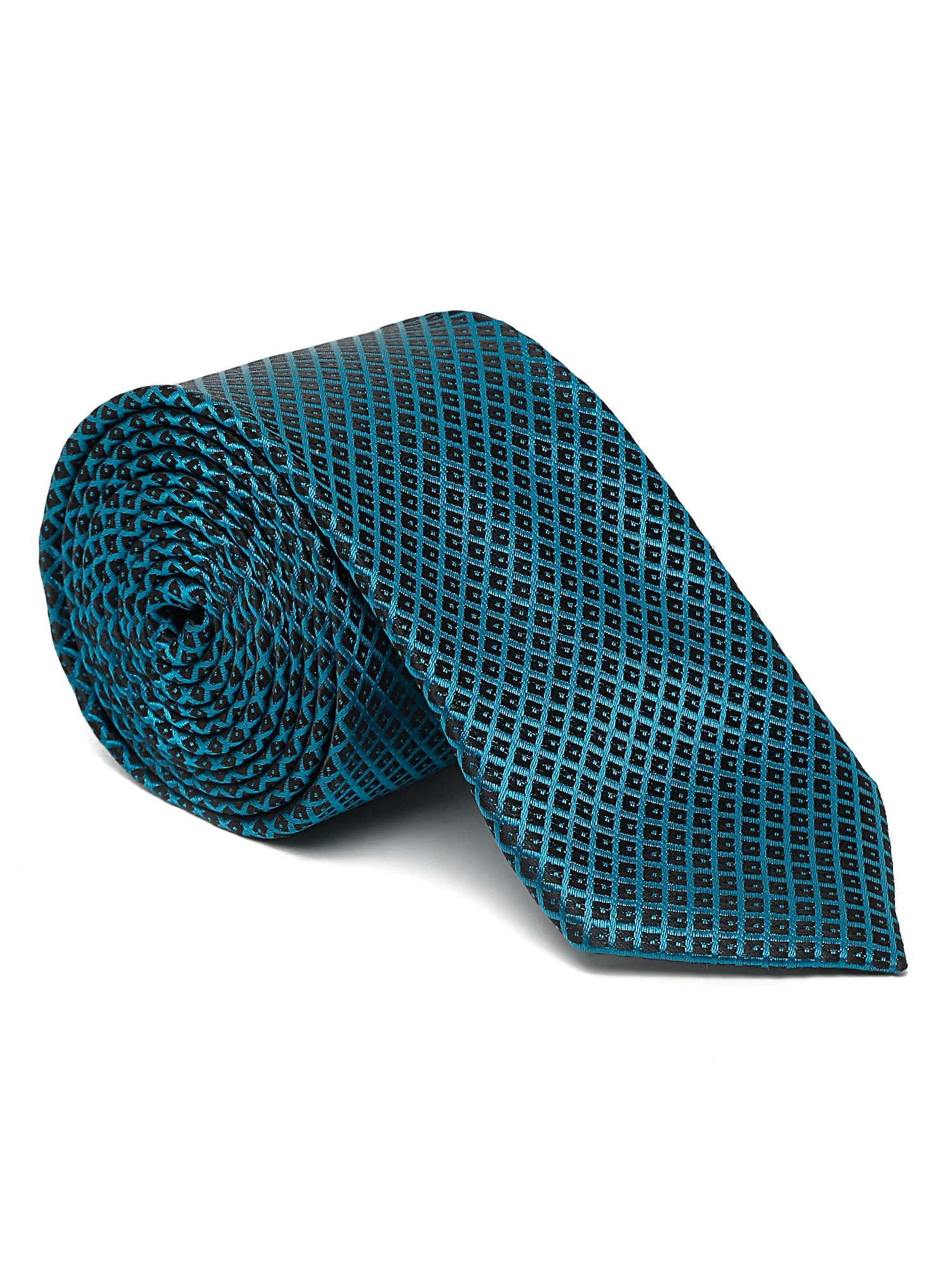 Men's Turquoise Fashion Broad Tie - Image 5