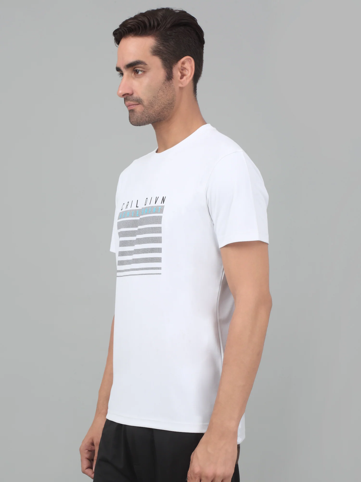 T-Shirt for Men | Breathable & Soft with Color Fastness Regular Fit Round Neck Polyester Fabric Printed Pattern - Image 2