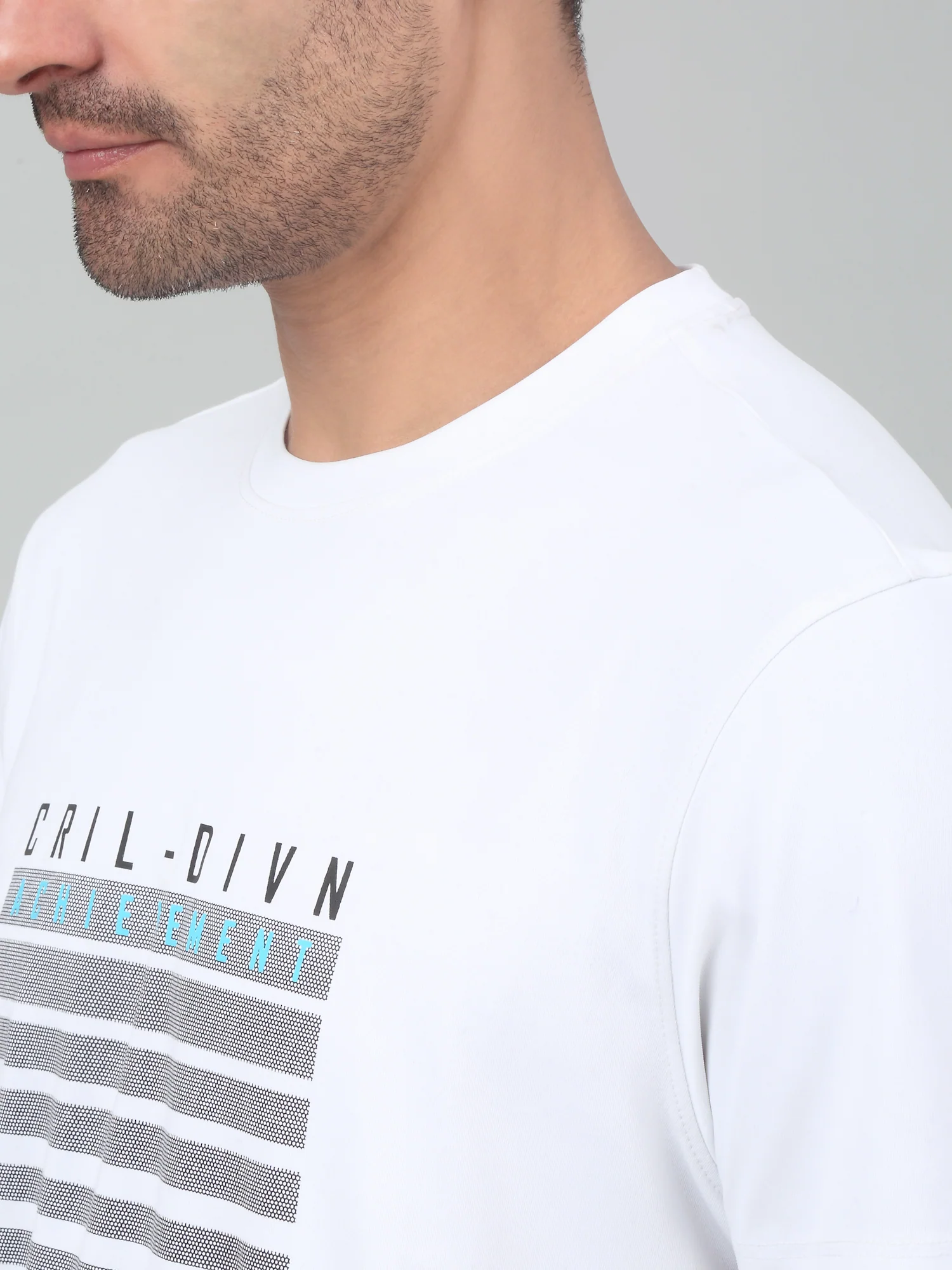 T-Shirt for Men | Breathable & Soft with Color Fastness Regular Fit Round Neck Polyester Fabric Printed Pattern - Image 4
