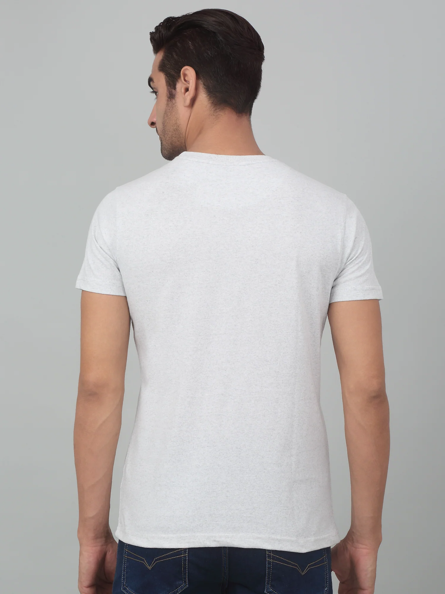 T-Shirt for Men | Breathable & Soft with Color Fastness Regular Fit Round Neck Poly Cotton Fabric Printed Pattern - Image 2