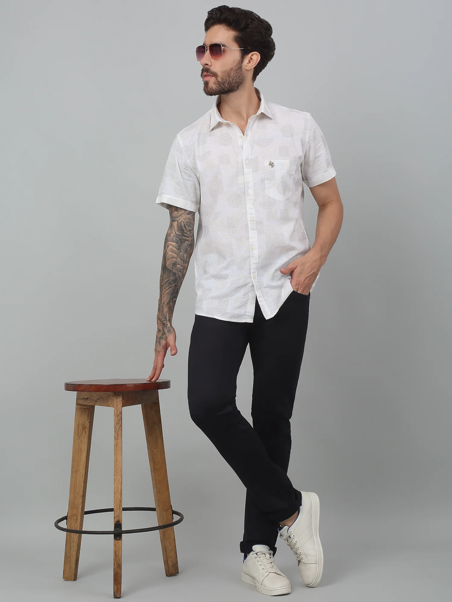 Denim Jeans for Men l Breathable & Soft with Color Fastness Ultra Narrow Fit Cotton Fabric Solid Pattern Button Closure - Image 6