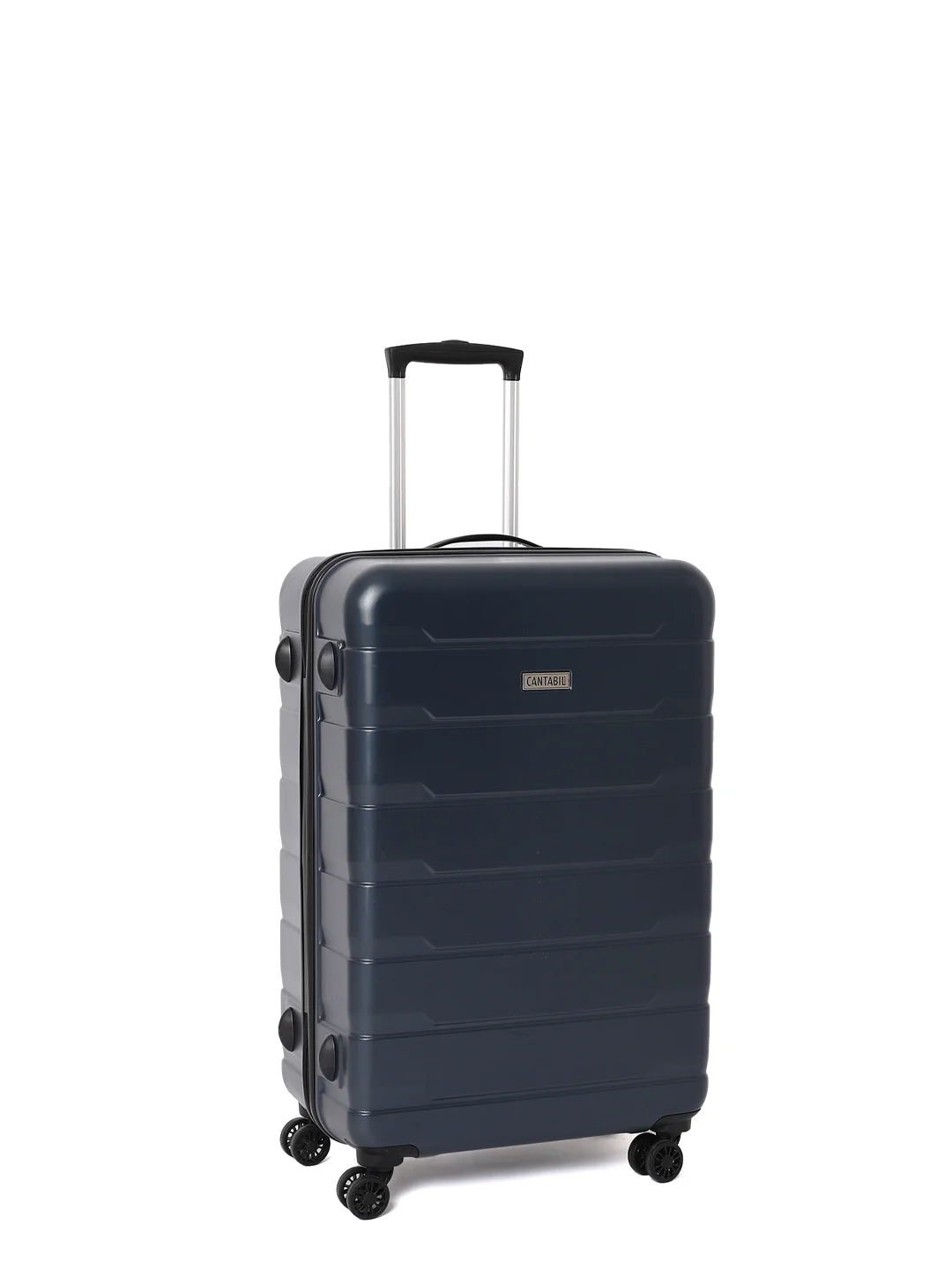 Unisex Navy Blue Fashion Hard Luggage Trolley Bag - Image 5
