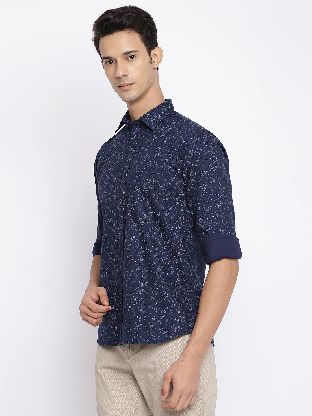 Casual Shirt for Men | Breathable & Soft with Color Fastness Regular Fit Spread Collar Neck Cotton Fabric Printed Pattern - Image 2