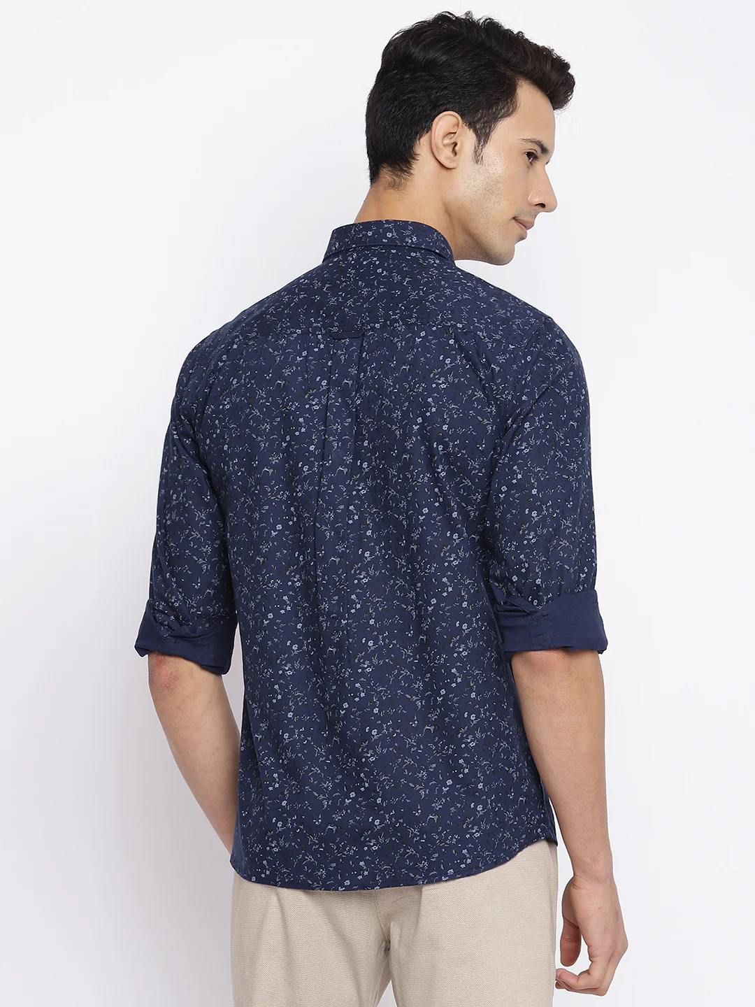 Casual Shirt for Men | Breathable & Soft with Color Fastness Regular Fit Spread Collar Neck Cotton Fabric Printed Pattern - Image 4