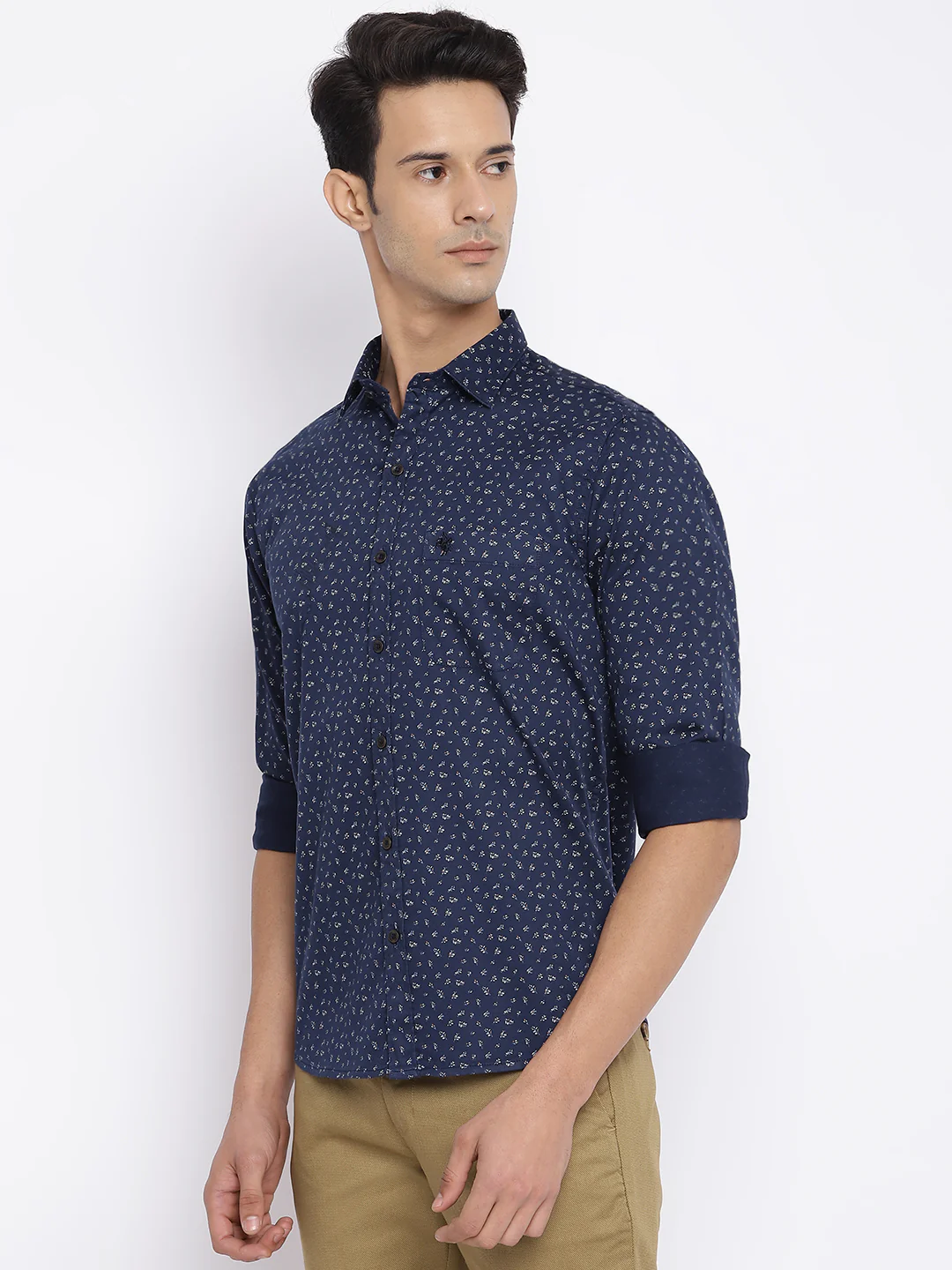 Casual Shirt for Men | Breathable & Soft with Color Fastness Regular Fit Spread Collar Neck Cotton Fabric Printed Pattern - Image 2