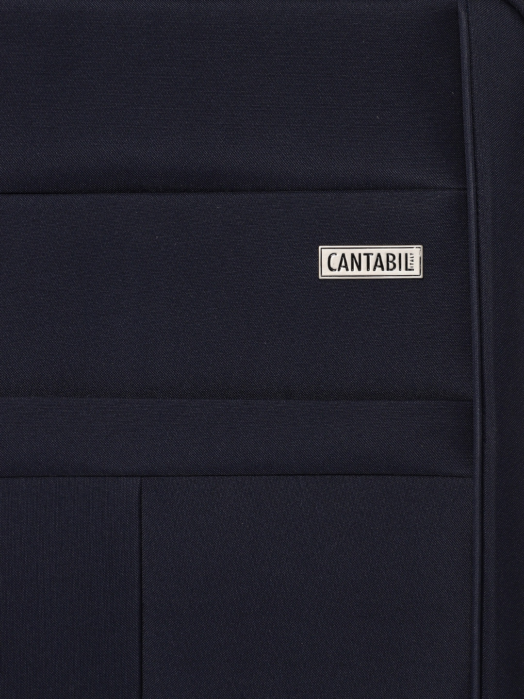 Unisex Navy Blue Fashion Soft Luggage Trolley Bag - Image 4