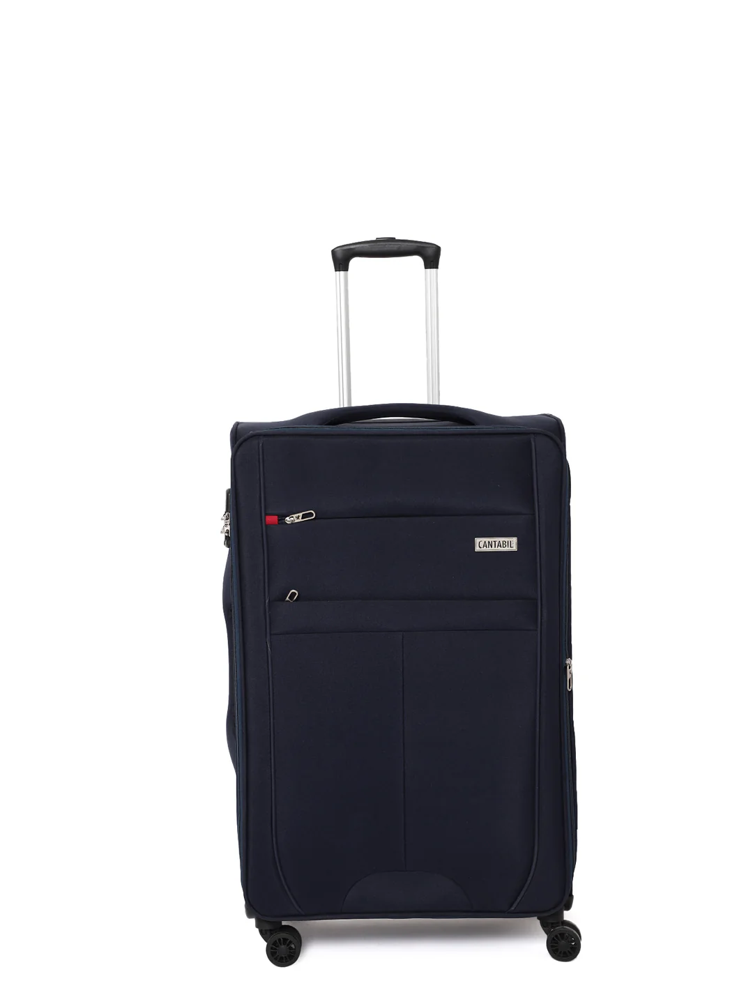Unisex Navy Blue Fashion Soft Luggage Trolley Bag - Image 7