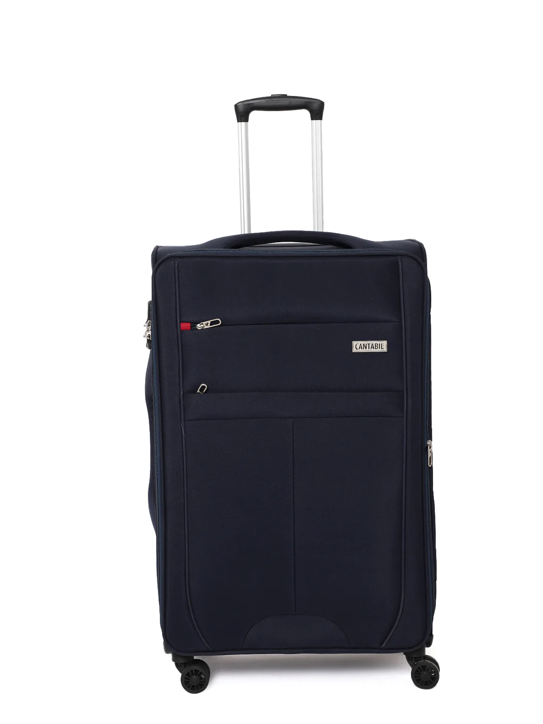 Unisex Navy Blue Fashion Soft Luggage Trolley Bag - Image 4