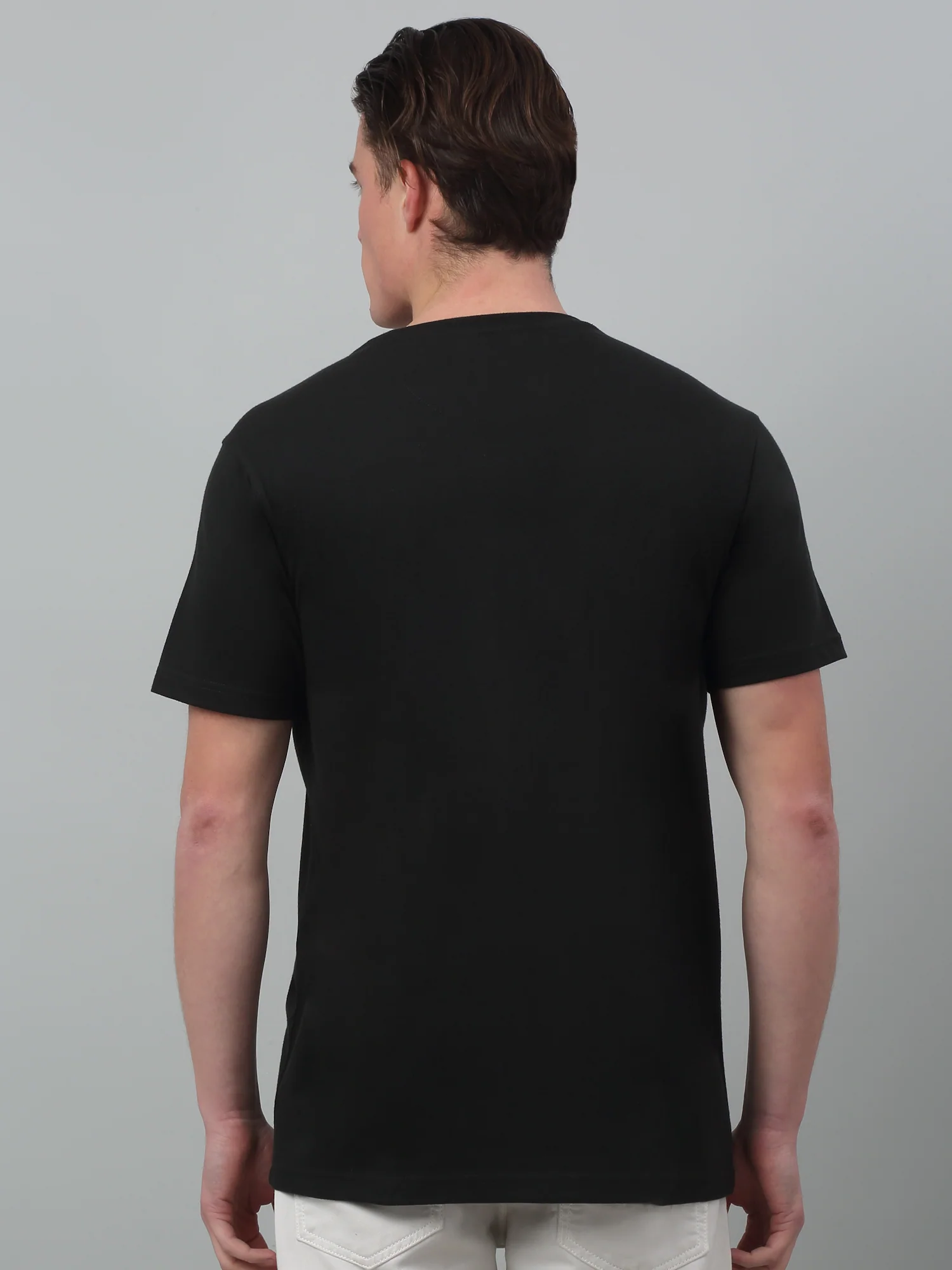 T-Shirt for Men | Breathable & Soft with Color Fastness Regular Fit Round Neck Poly Cotton Fabric Printed Pattern - Image 2