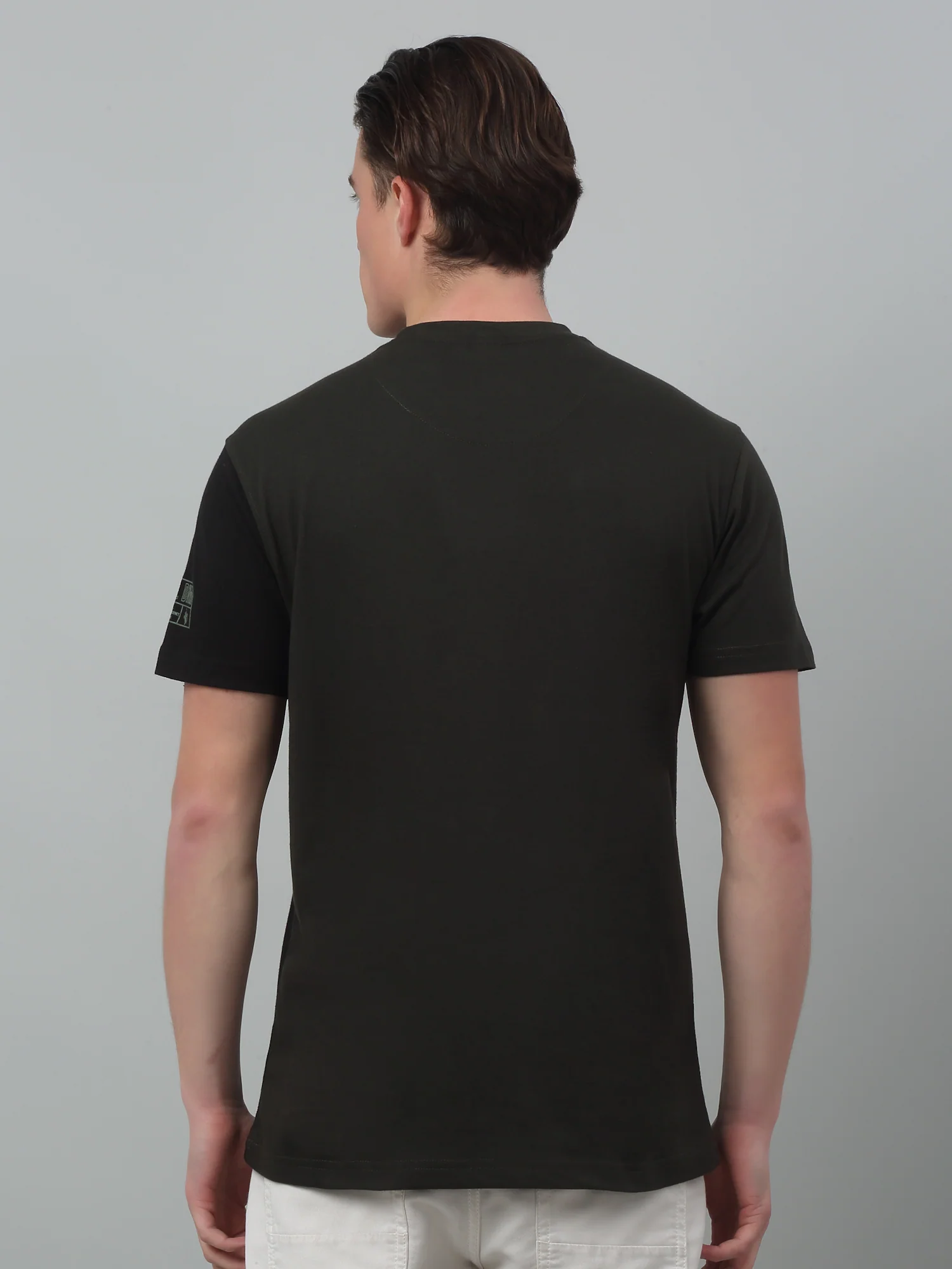 T-Shirt for Men | Breathable & Soft with Color Fastness Regular Fit Round Neck Poly Cotton Fabric Printed Pattern - Image 2