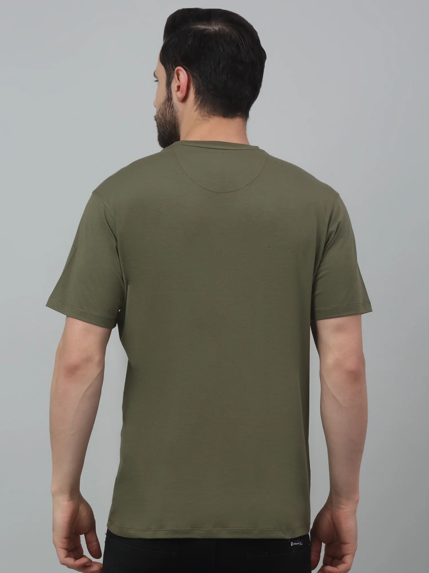 T-Shirt for Men | Breathable & Soft with Color Fastness Regular Fit Round Neck Cotton Blend Fabric Printed Pattern - Image 2