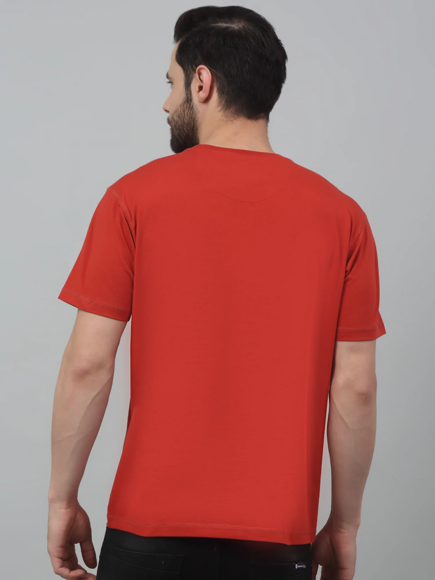 T-Shirt for Men | Breathable & Soft with Color Fastness Regular Fit Round Neck Cotton Blend Fabric Printed Pattern - Image 2
