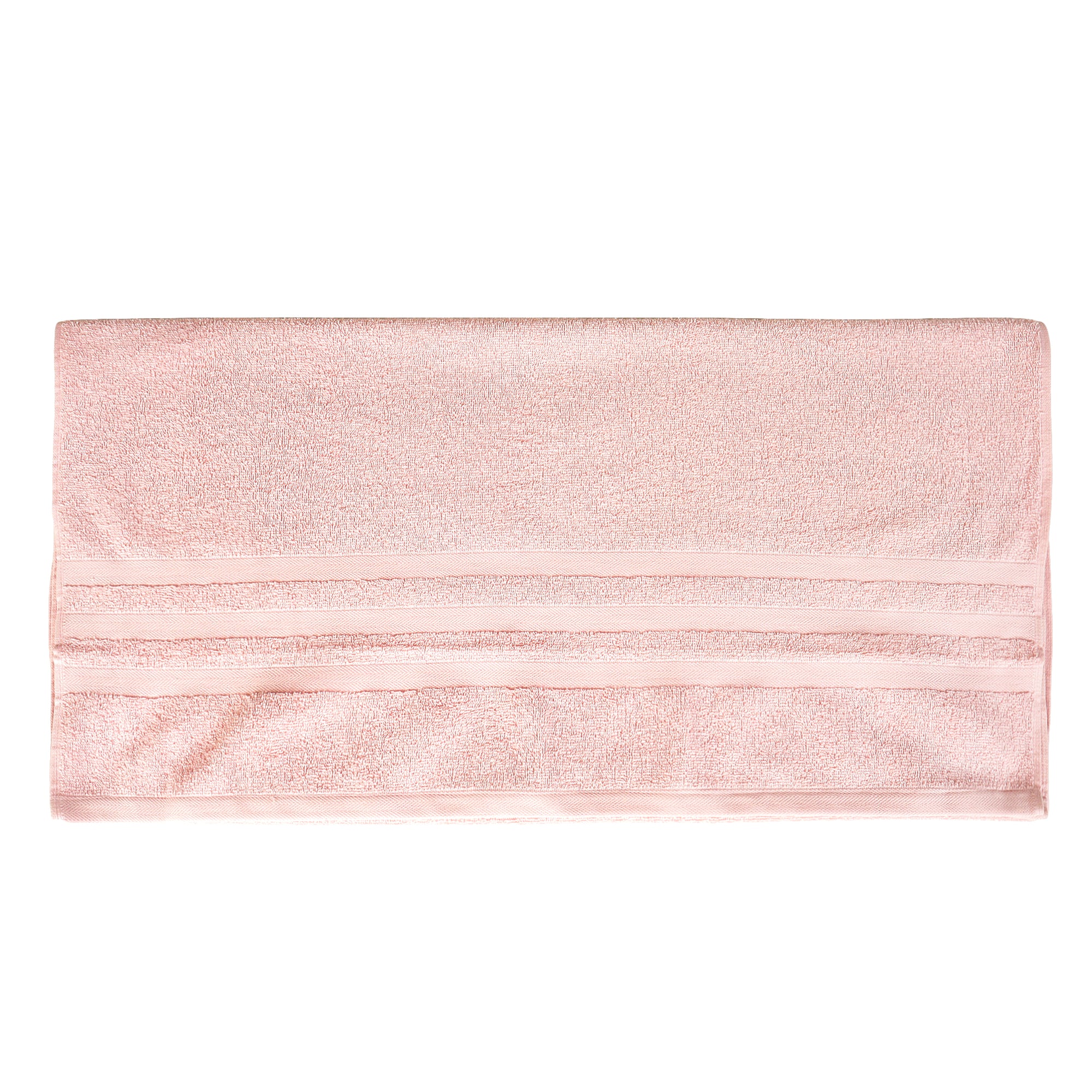 Unisex Pink Basic Terry Bath Towel - Image 4