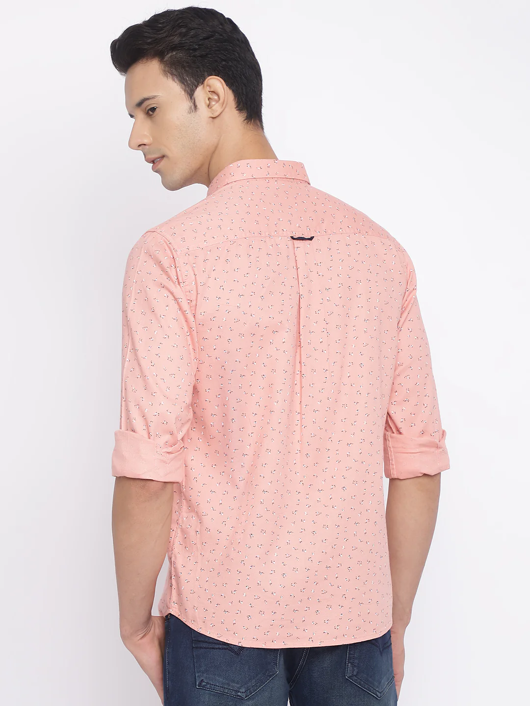 Casual Shirt for Men | Breathable & Soft with Color Fastness Regular Fit Spread Collar Neck Cotton Fabric Printed Pattern - Image 4