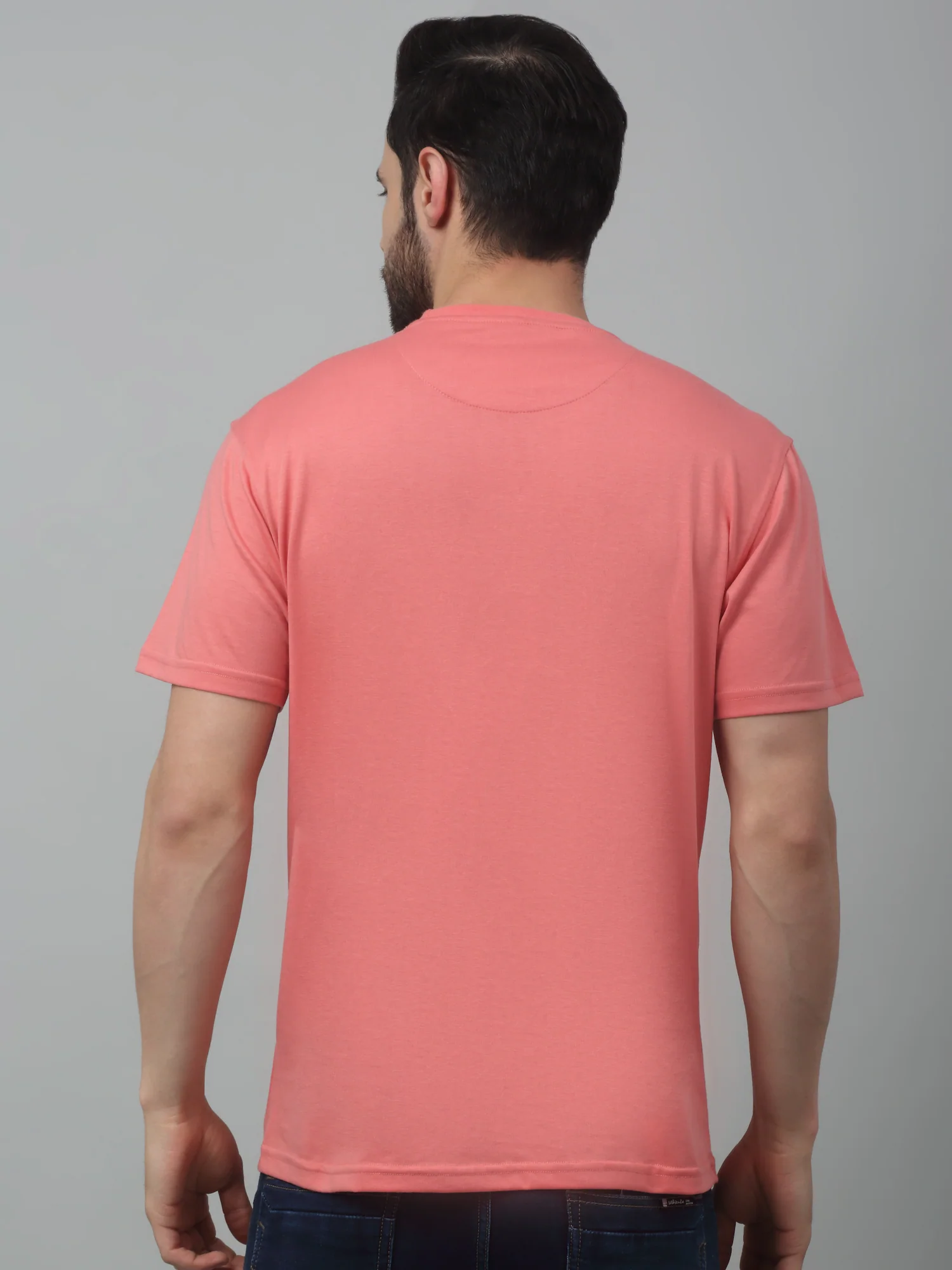T-Shirt for Men | Breathable & Soft with Color Fastness Regular Fit Round Neck Poly Cotton Fabric Printed Pattern - Image 2